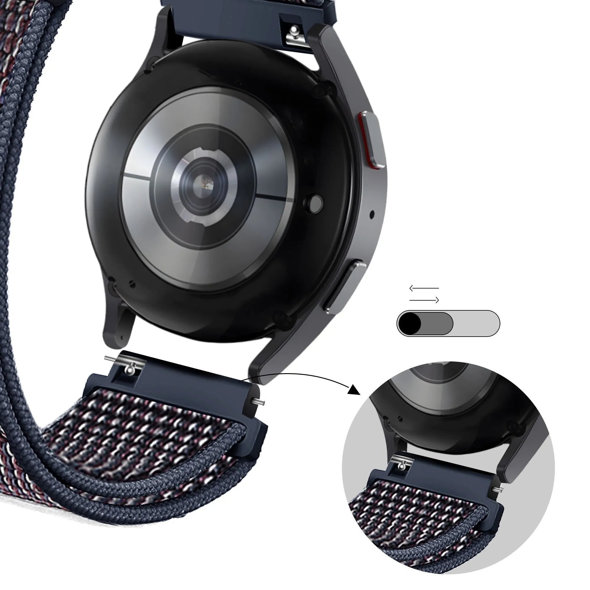 Bandz Bracelet nylon loop Coros Pace 3 (indigo)