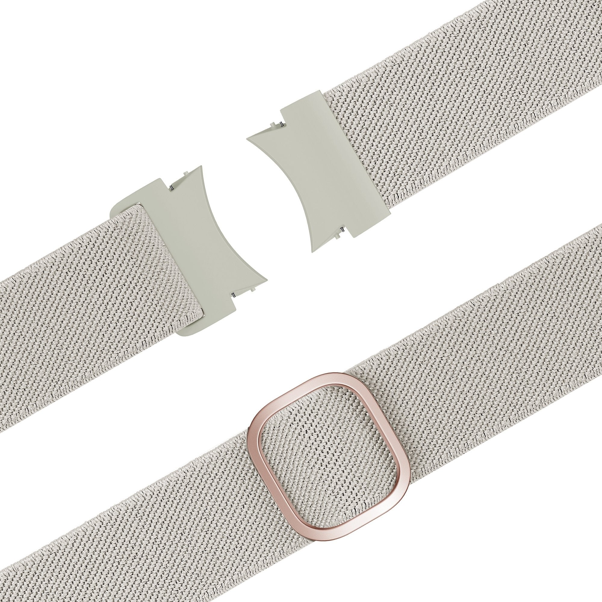 Bandz Samsung Galaxy Watch 5 Pro Elastisches Armband 'Easy Fit' (Beige)