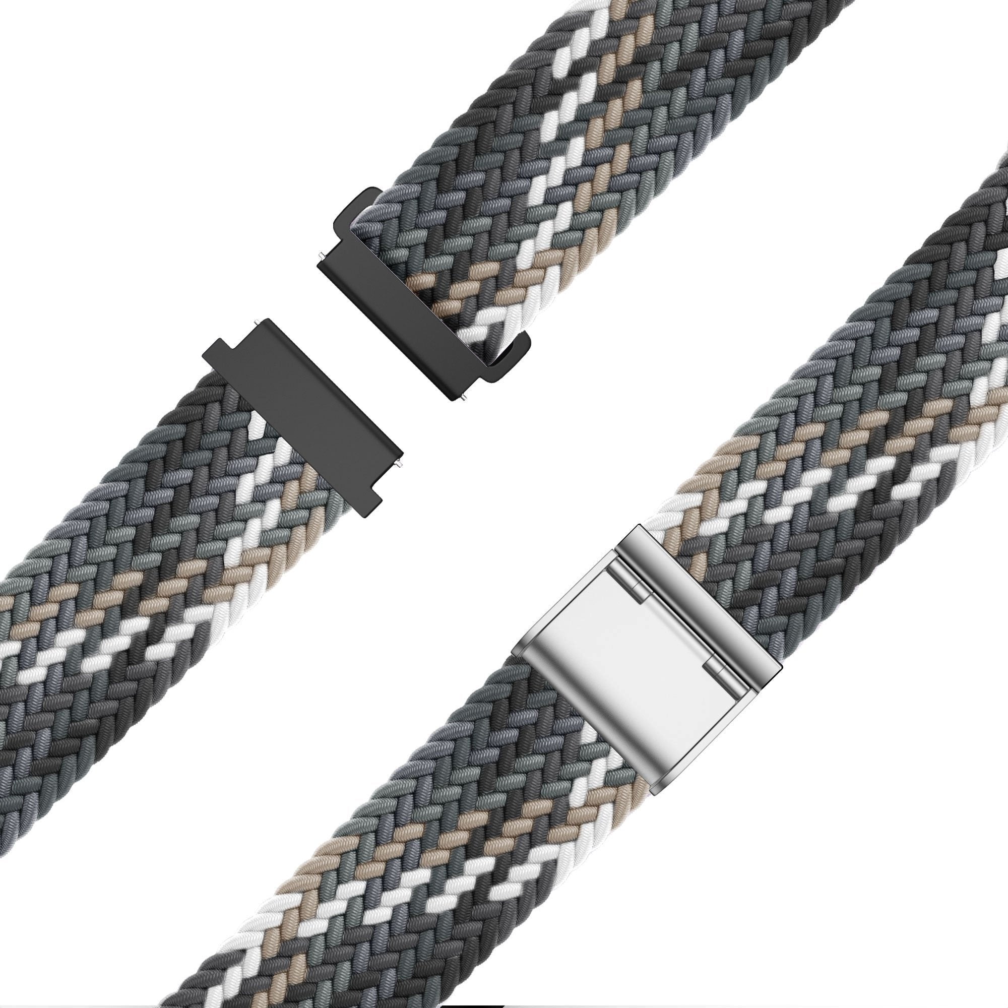 Bandz Correa nylon tejida Coros Apex 42mm (negro-mixto)