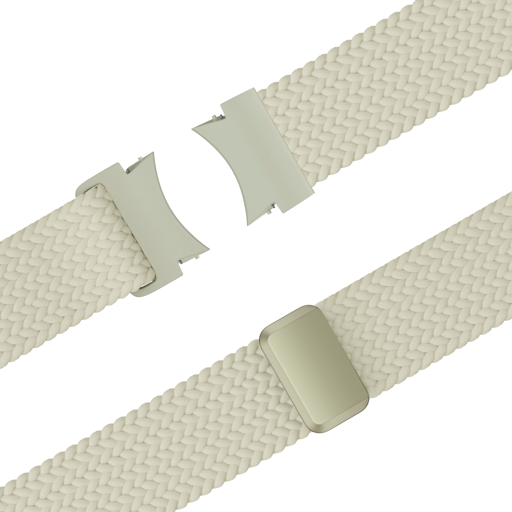 Bandz Samsung Galaxy Watch 5 Pro Braided Strap 'Easy Fit' (Starlight)