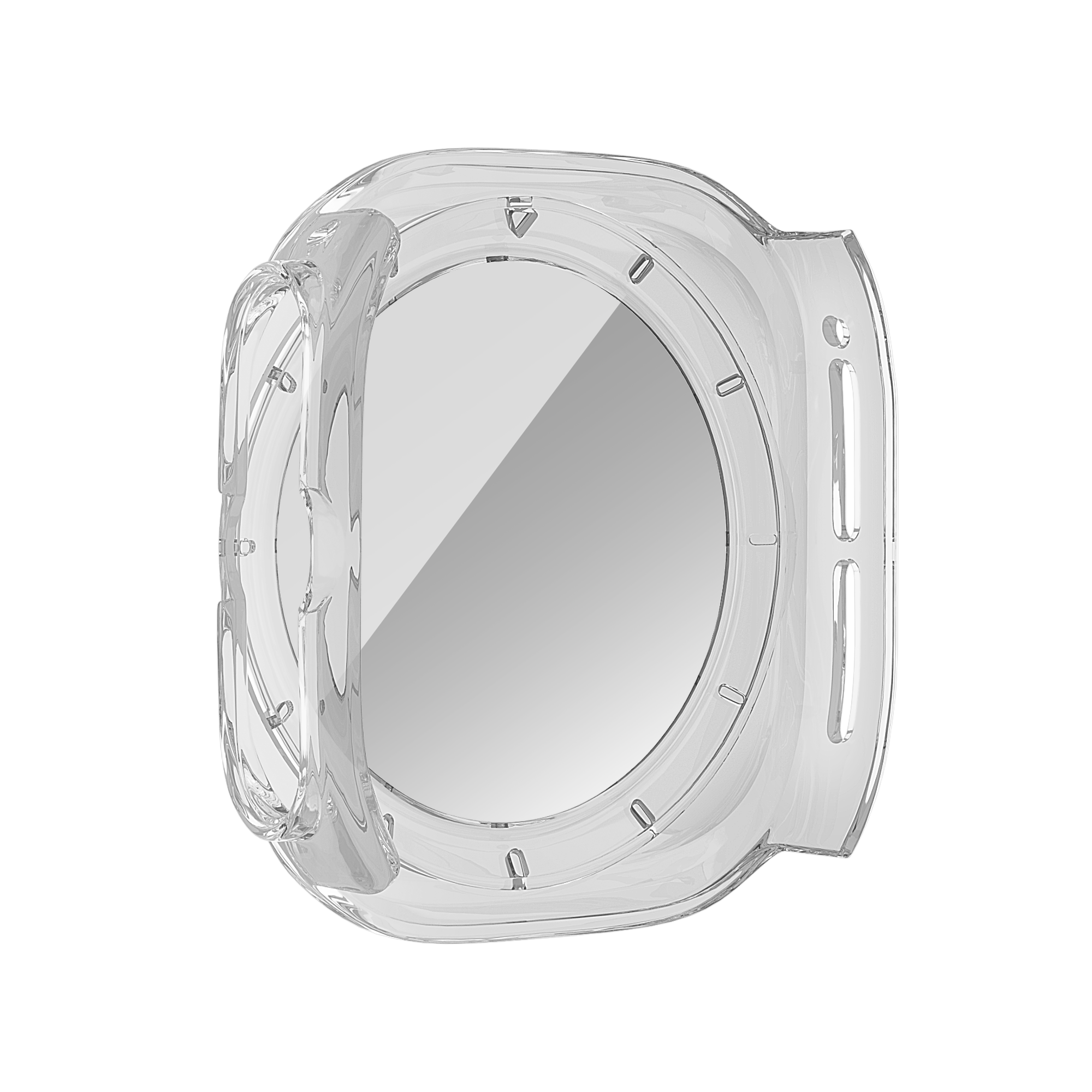 Bandz Samsung Galaxy Watch Ultra PC Case with Glass (Transparent)