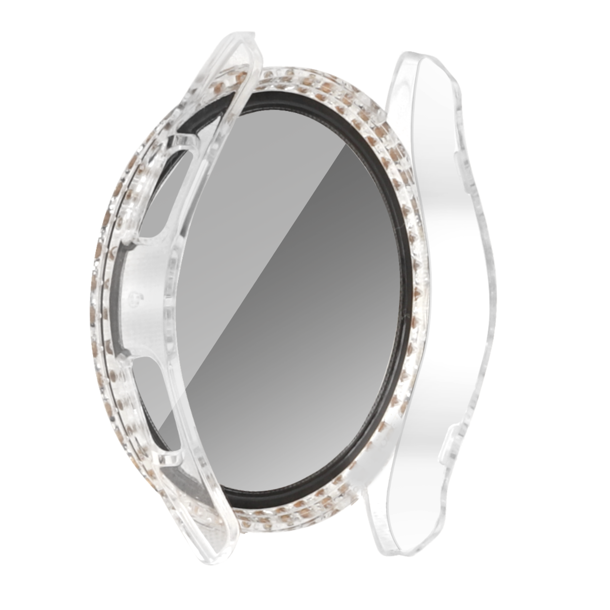 Funda diamante con vidrio Samsung Galaxy Watch 7 - 40mm (transparente)