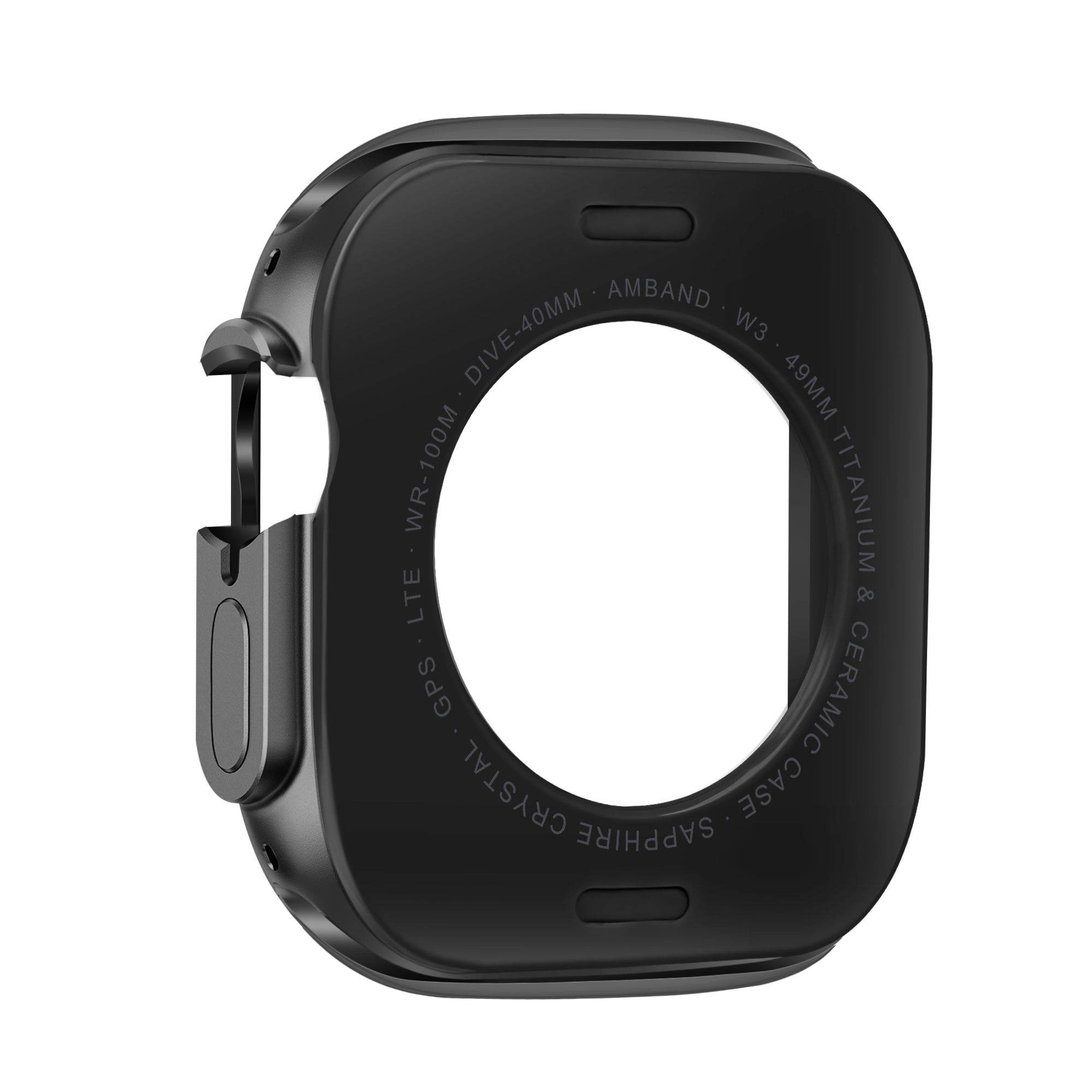 Bandz Funda metalica Apple Watch Ultra - 49mm (negro)