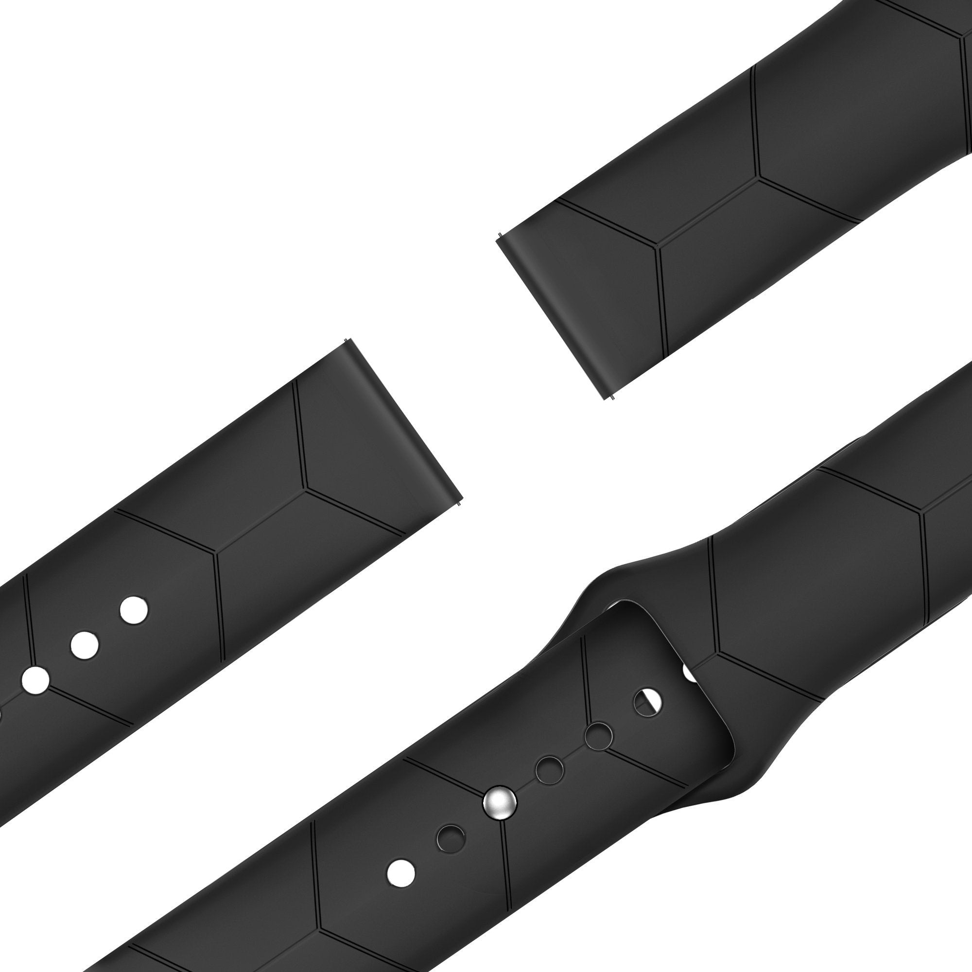 BALR Suunto Race 2 Hexagon Sport Strap (Black)