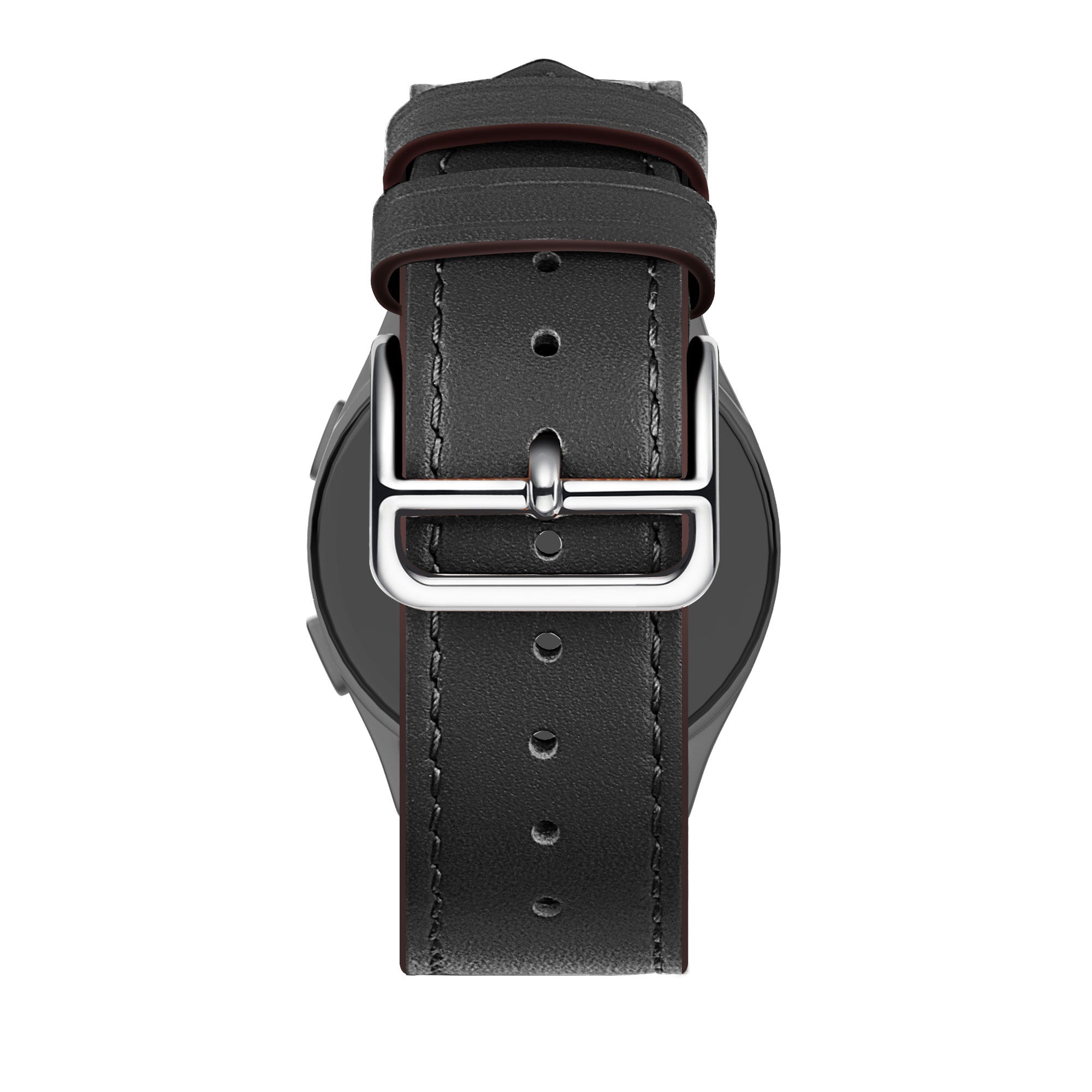 Bandz Amazfit Bip 6 Leather Strap 'Deluxe' (Black)