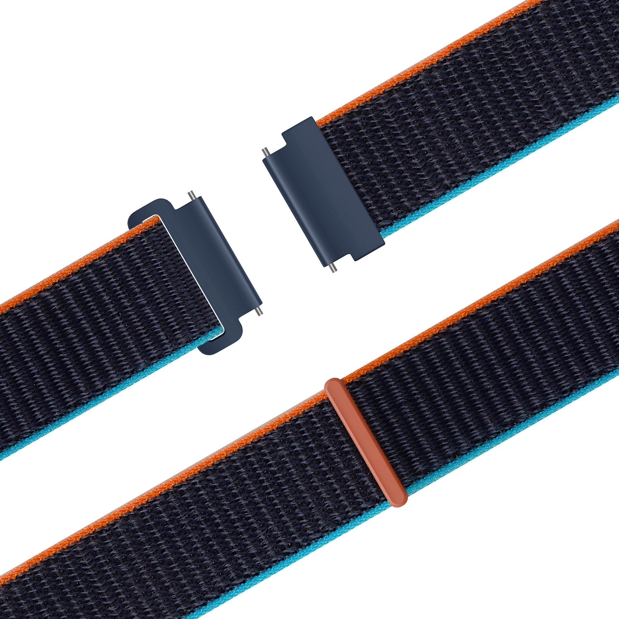 Bandz Amazfit Bip 5 Nylon Strap 'Easy Fit' (Dark Blue Mix)