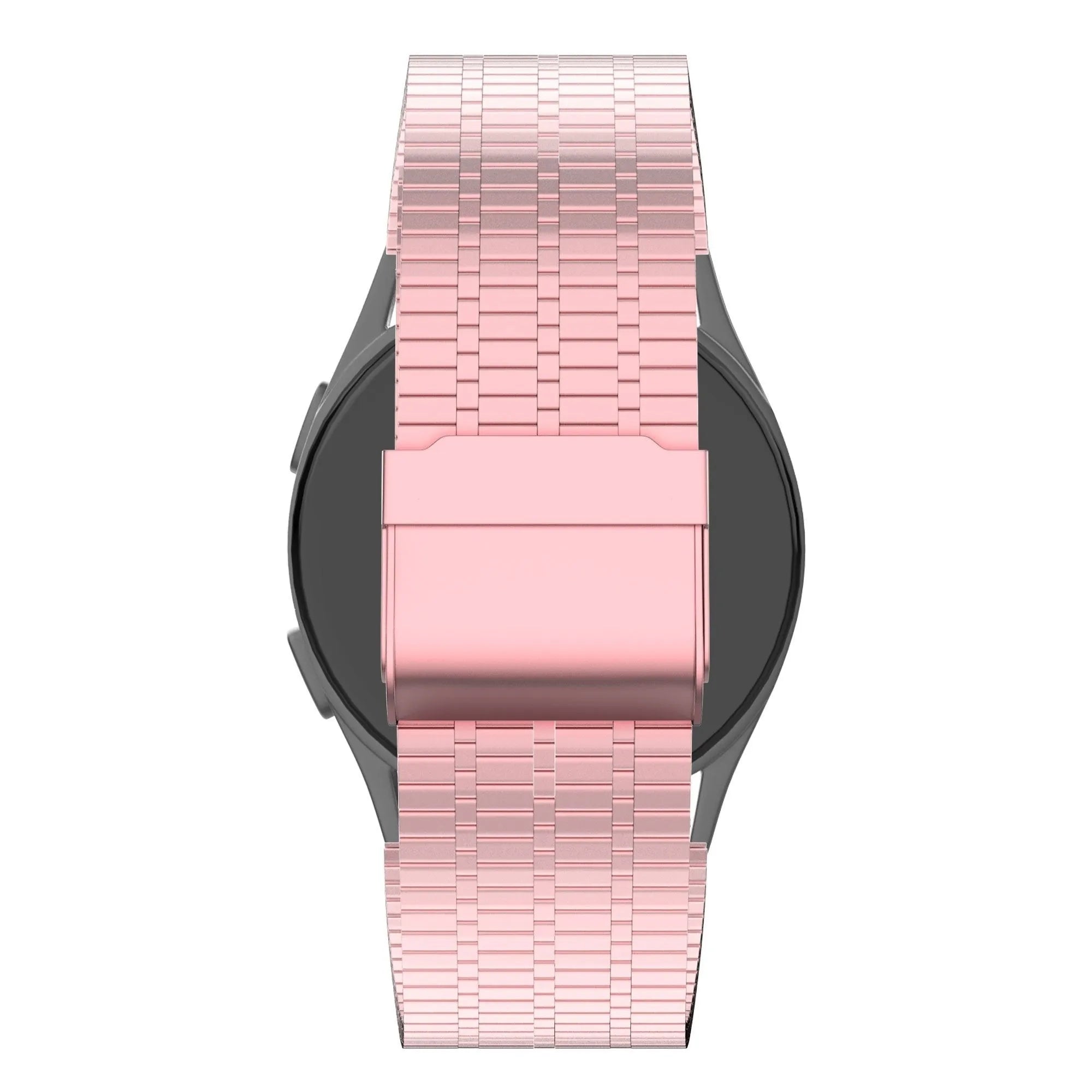 Bandz Pebble Round 2 - 20mm Adjustable Steel Strap (Pink)