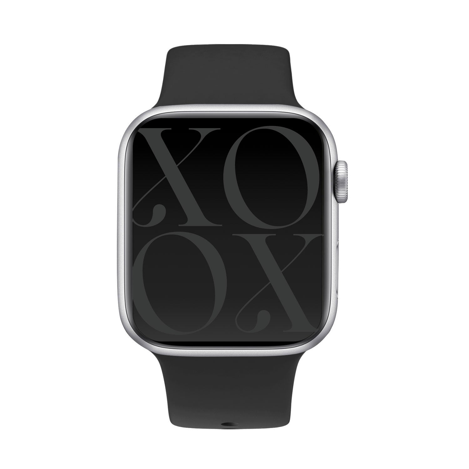 xoxo Wildhearts Apple Watch Silikonarmband (Schwarz)