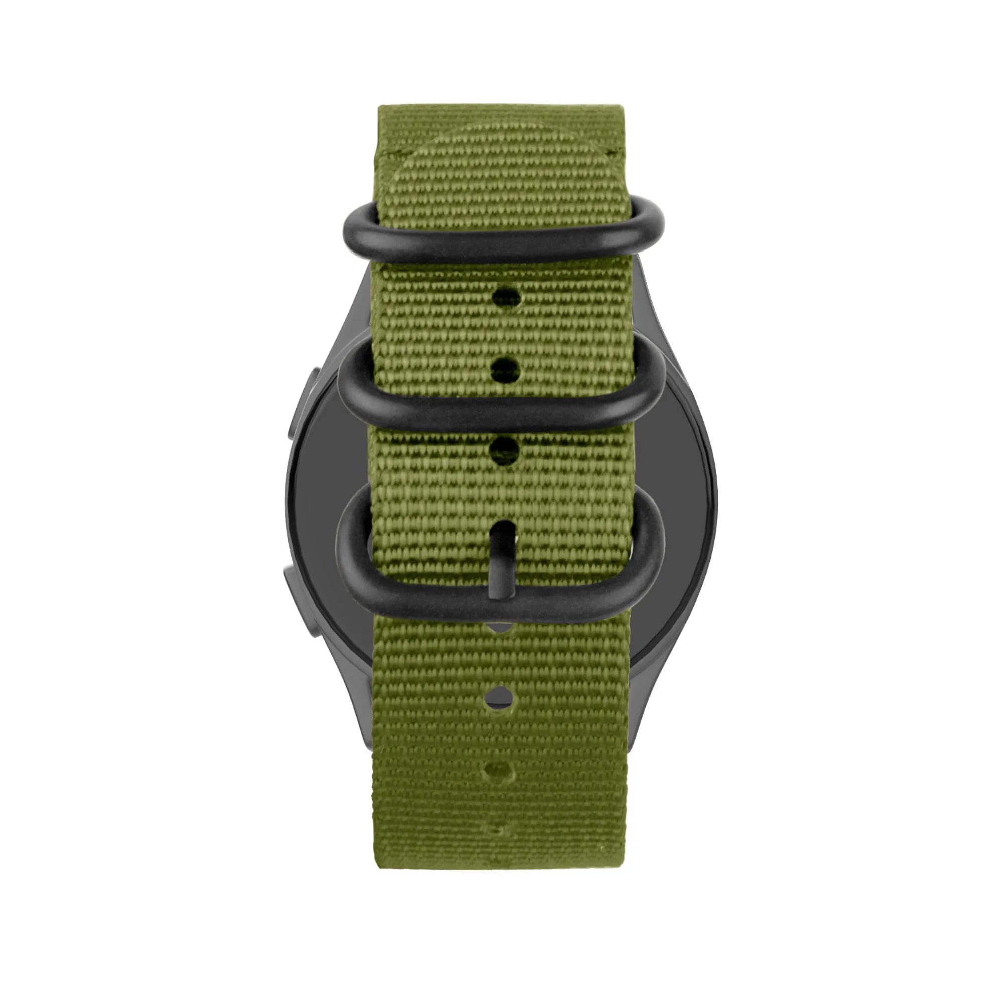 Bandz OnePlus Watch 3 nylon band met gesp (groen)