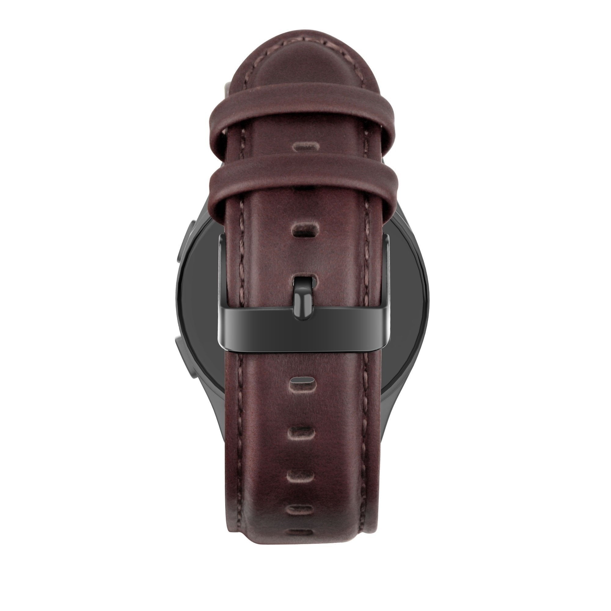 Bandz Suunto Run Leather Strap 'Classic' (Dark Brown)