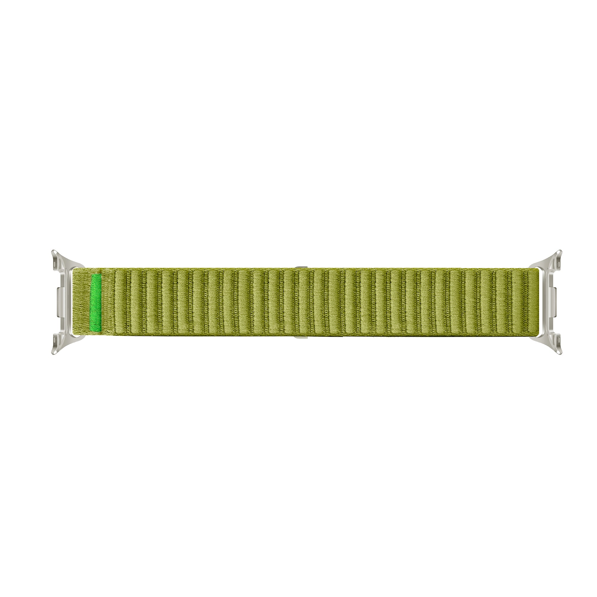 Samsung Galaxy Watch 8 - 40mm wave nylon bandje (veld groen)