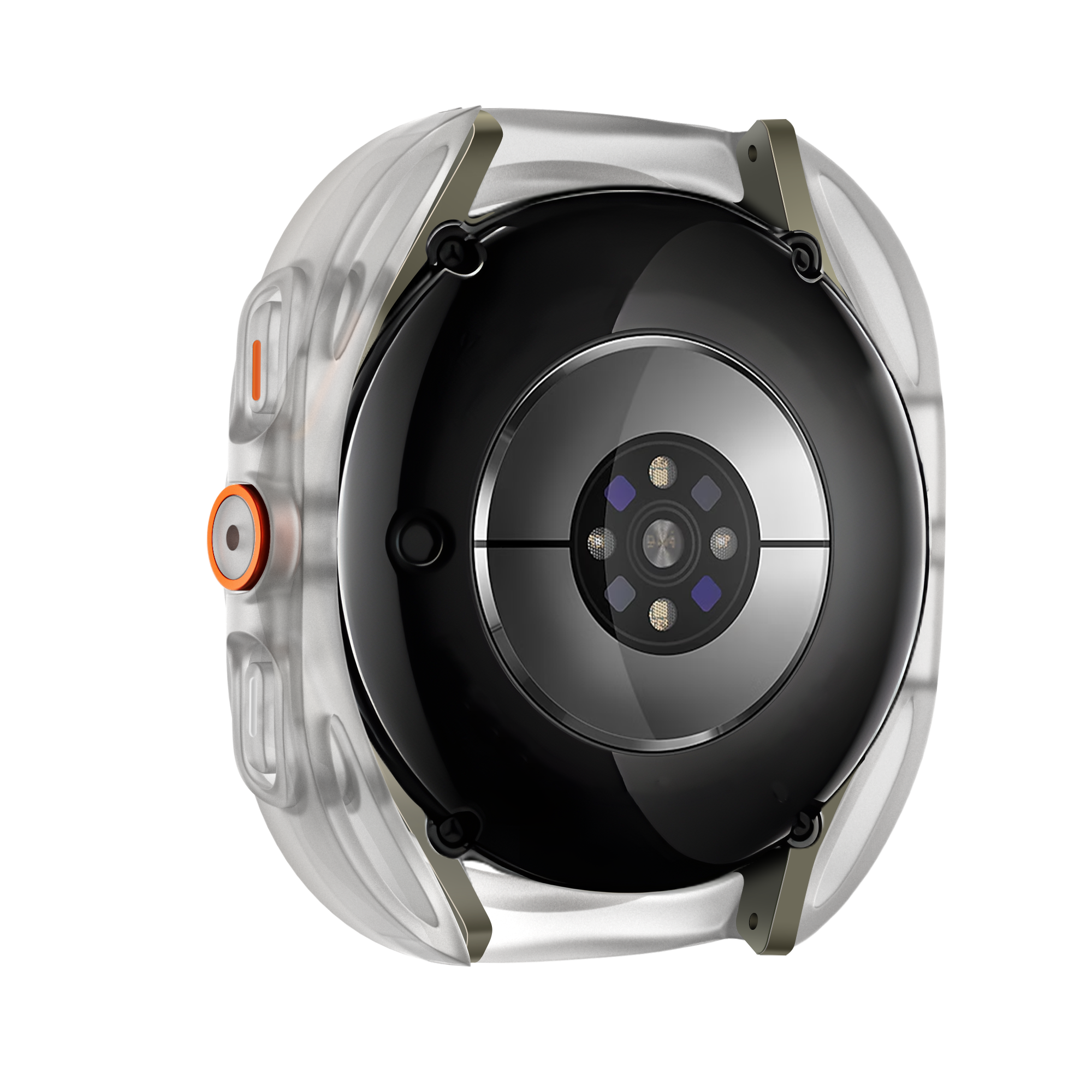 Bandz Samsung Galaxy Watch 7 - 44mm Square PC Case with Glass (Frost)