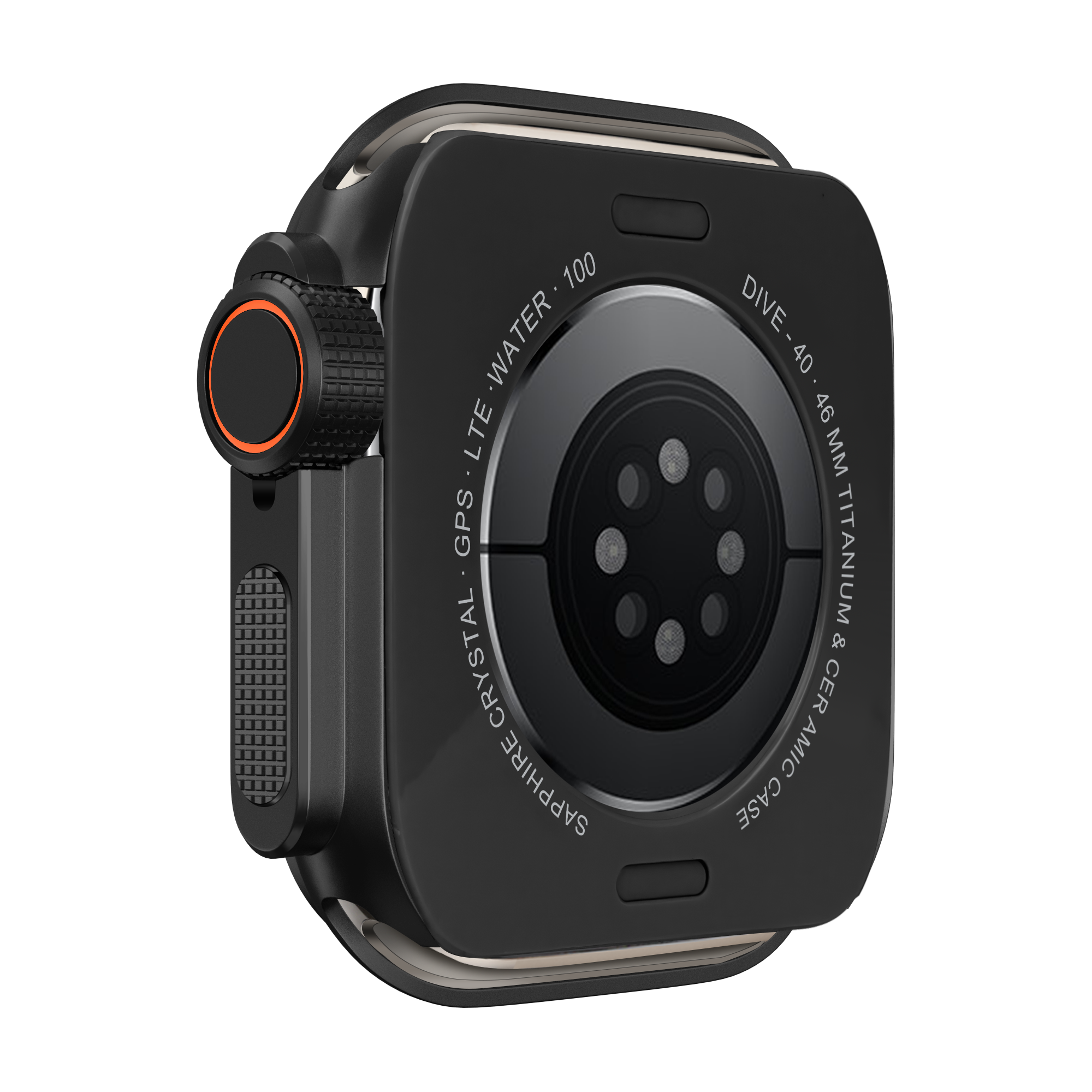 Bandz Apple Watch 11 - 46mm Metal Cover (Black)