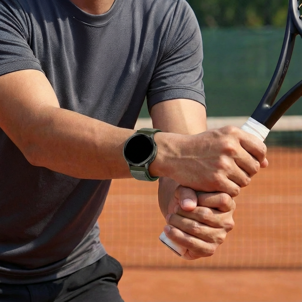 Bandz Garmin Venu SQ Nylon Loop Strap (Olive Green)