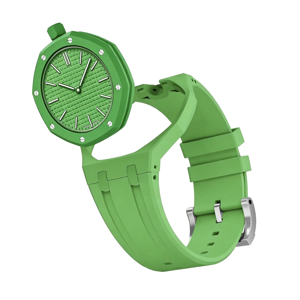 Correa silicona - 12 en punto Swatch Royal Pop (verde oscuro)