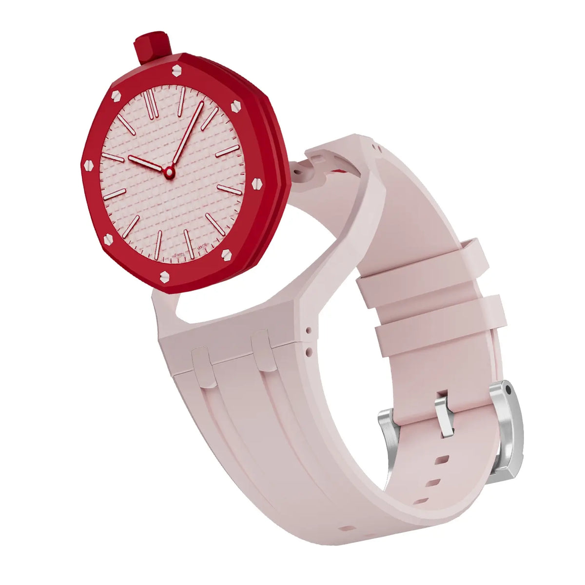 Correa silicona - 12 en punto Swatch Royal Pop (rosa)