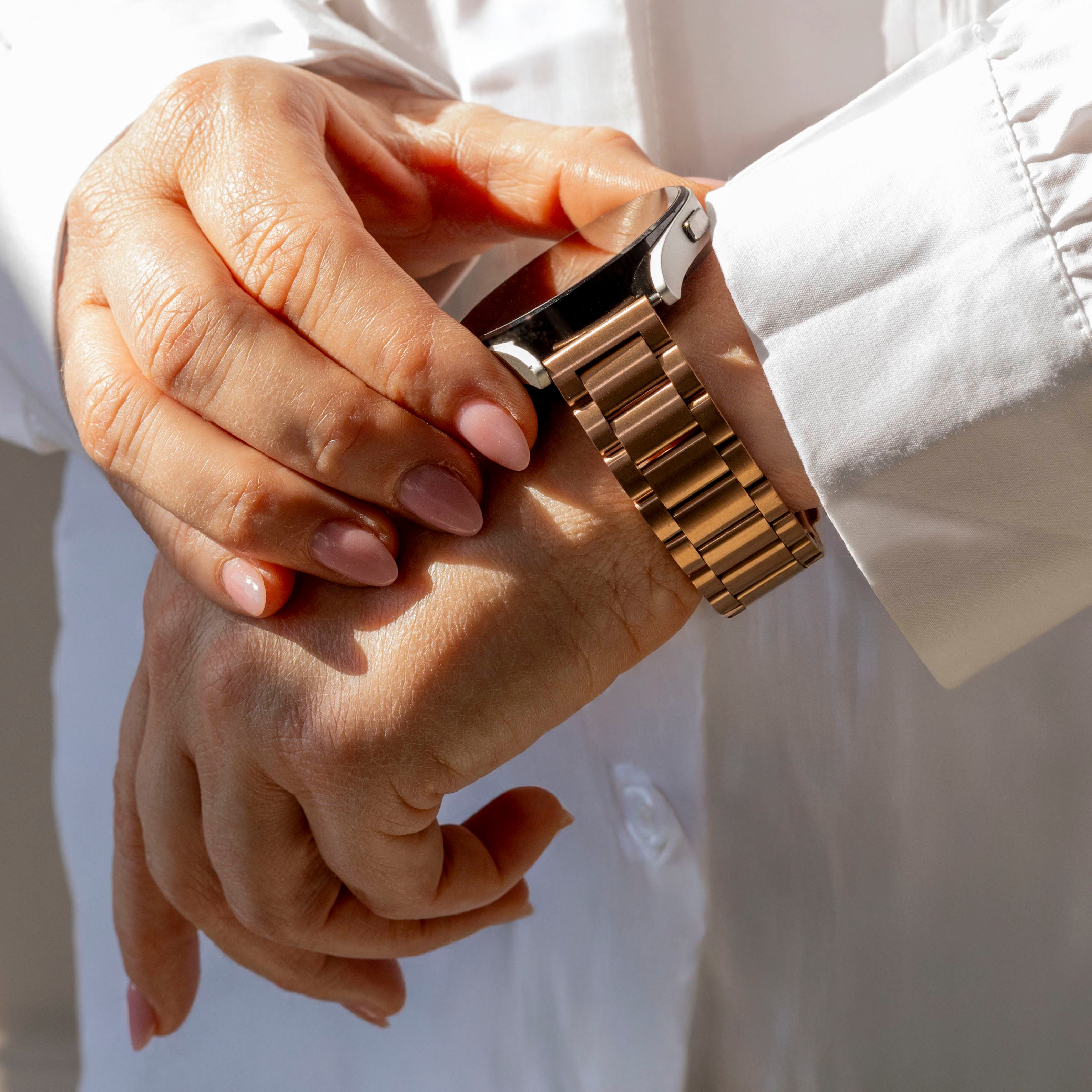 Samsung Galaxy Watch 4 40mm Steel Strap (Rose Gold)