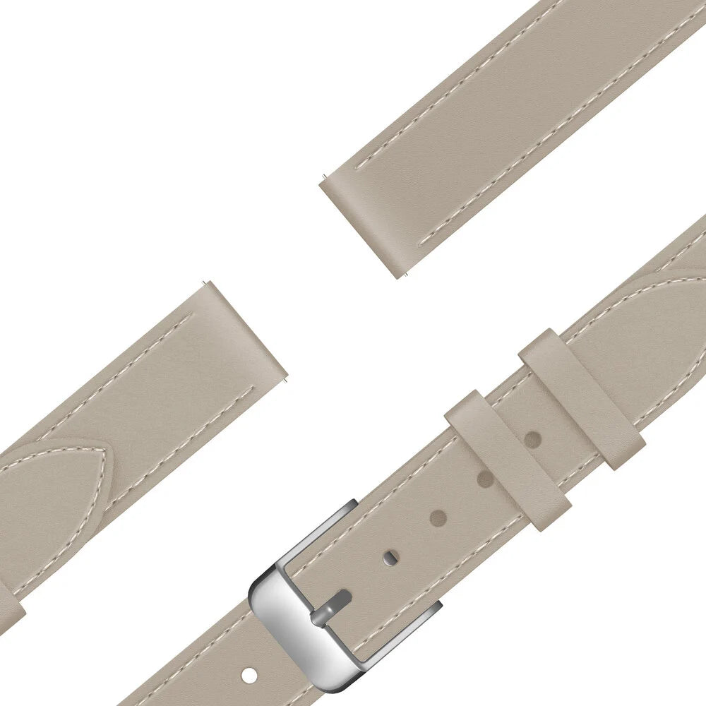 Watch Strap Leather 14mm - Quick Release (Beige)