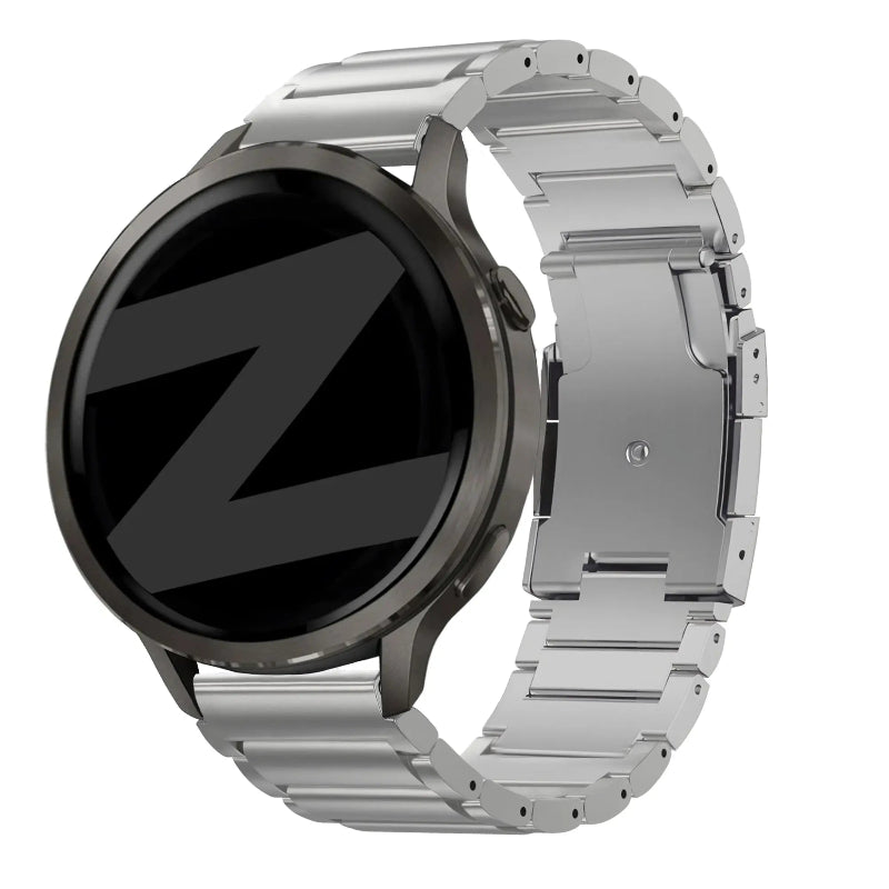 vivoactive 4s titanium link band silver