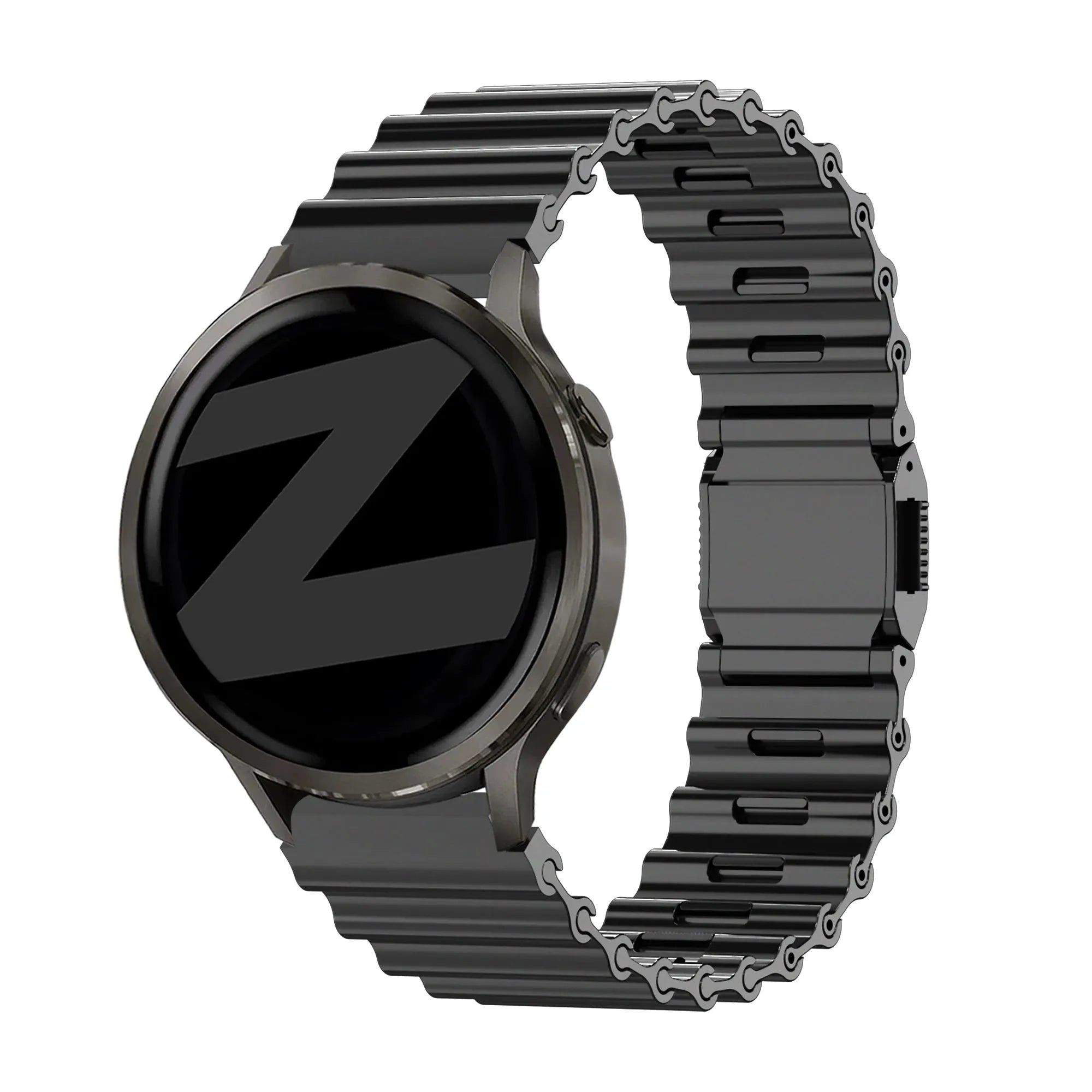 Bandz Oppo Watch X Premium Steel Strap 'Ocean' (Black)