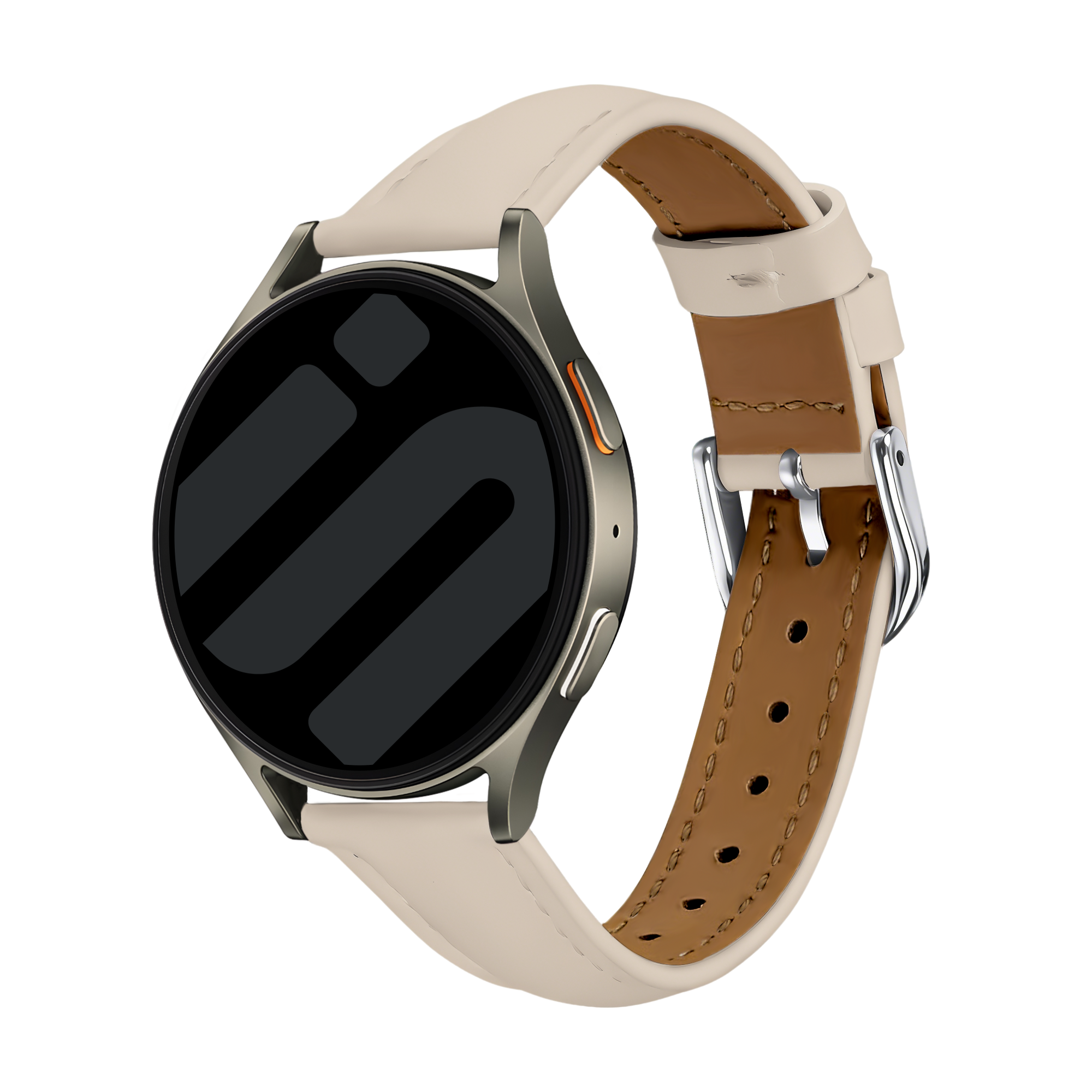 Correa cuero 'ajuste fino' Amazfit Bip U (Pro) (beige)