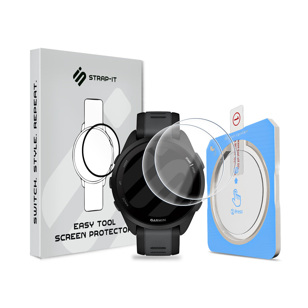 Screenprotector with One-Click Tool - Garmin Forerunner 165