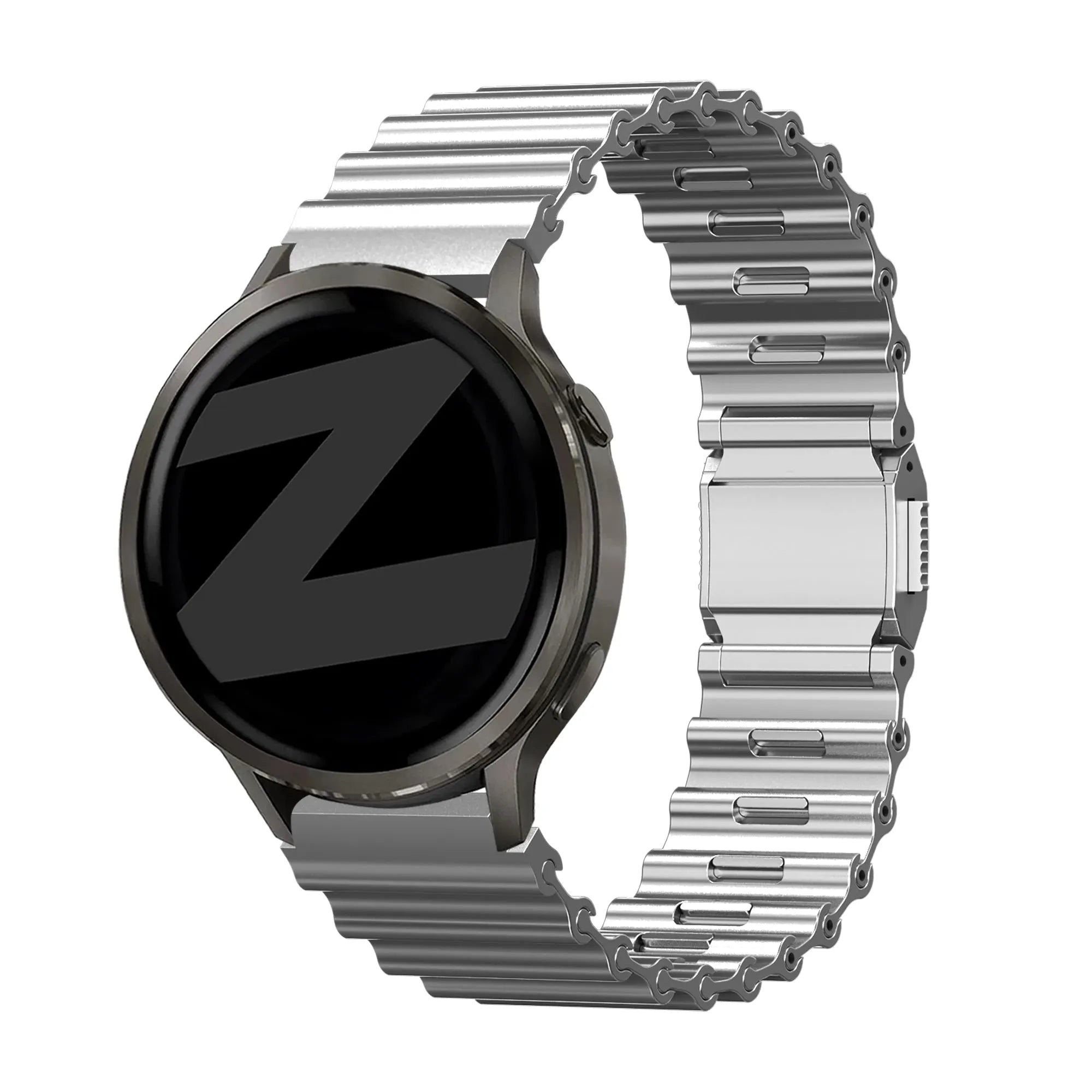 Bandz Oppo Watch X Premium Steel Strap 'Ocean' (Titanium)