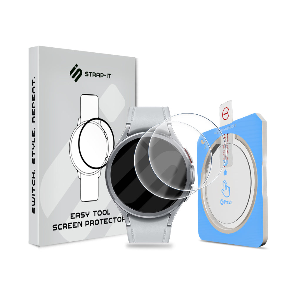 Screenprotector with One-Click Tool - Samsung Galaxy Watch 6 Classic 47mm