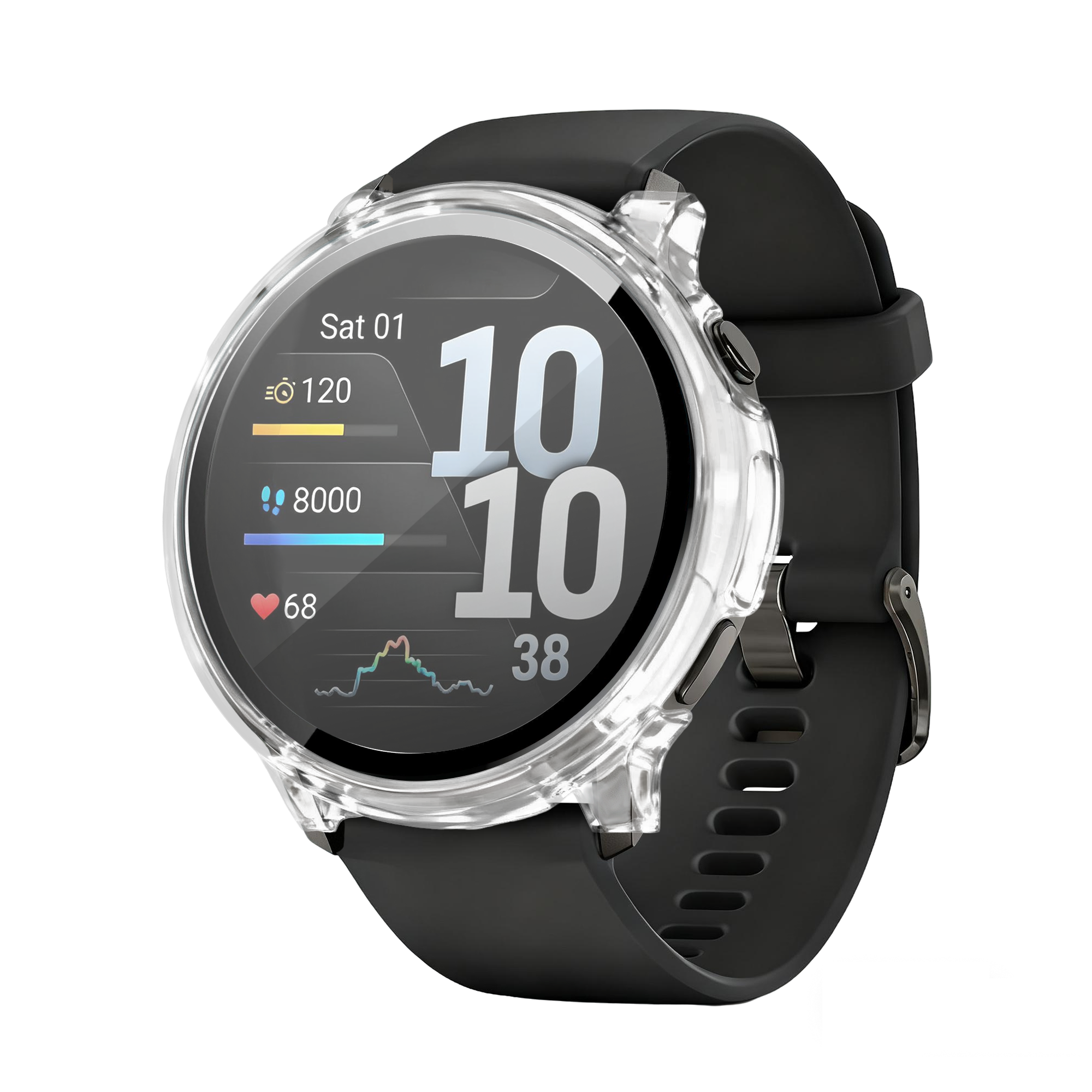 Bandz Garmin Venu 4 - 41mm PC Hülle mit Glas (Transparent)