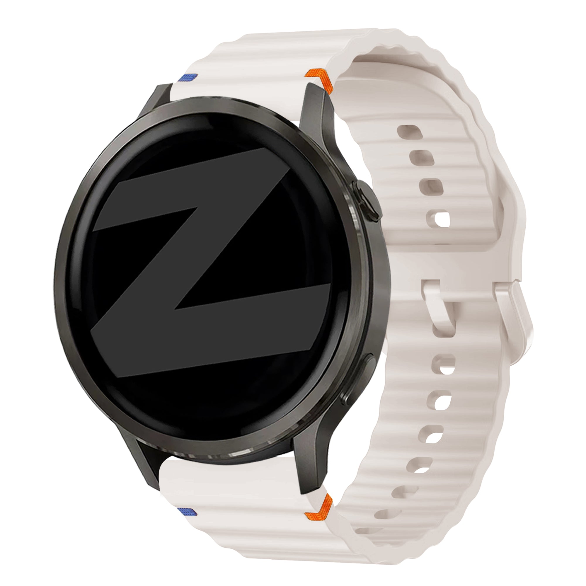 Bandz Garmin Forerunner 265s Silicone Strap 'Wave' (Starlight)