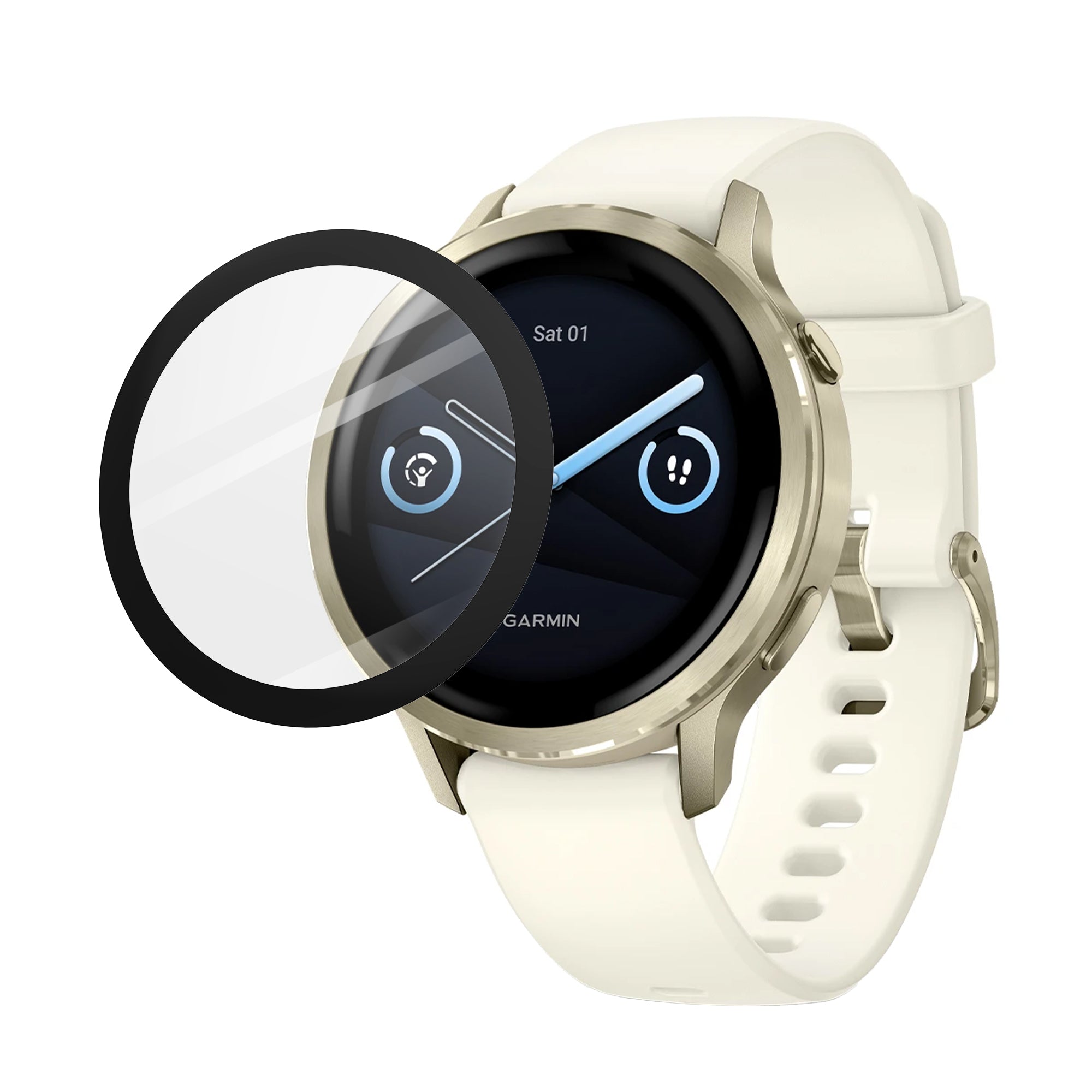 Screenprotector with One-Click Tool - Garmin Venu 4 - 41mm