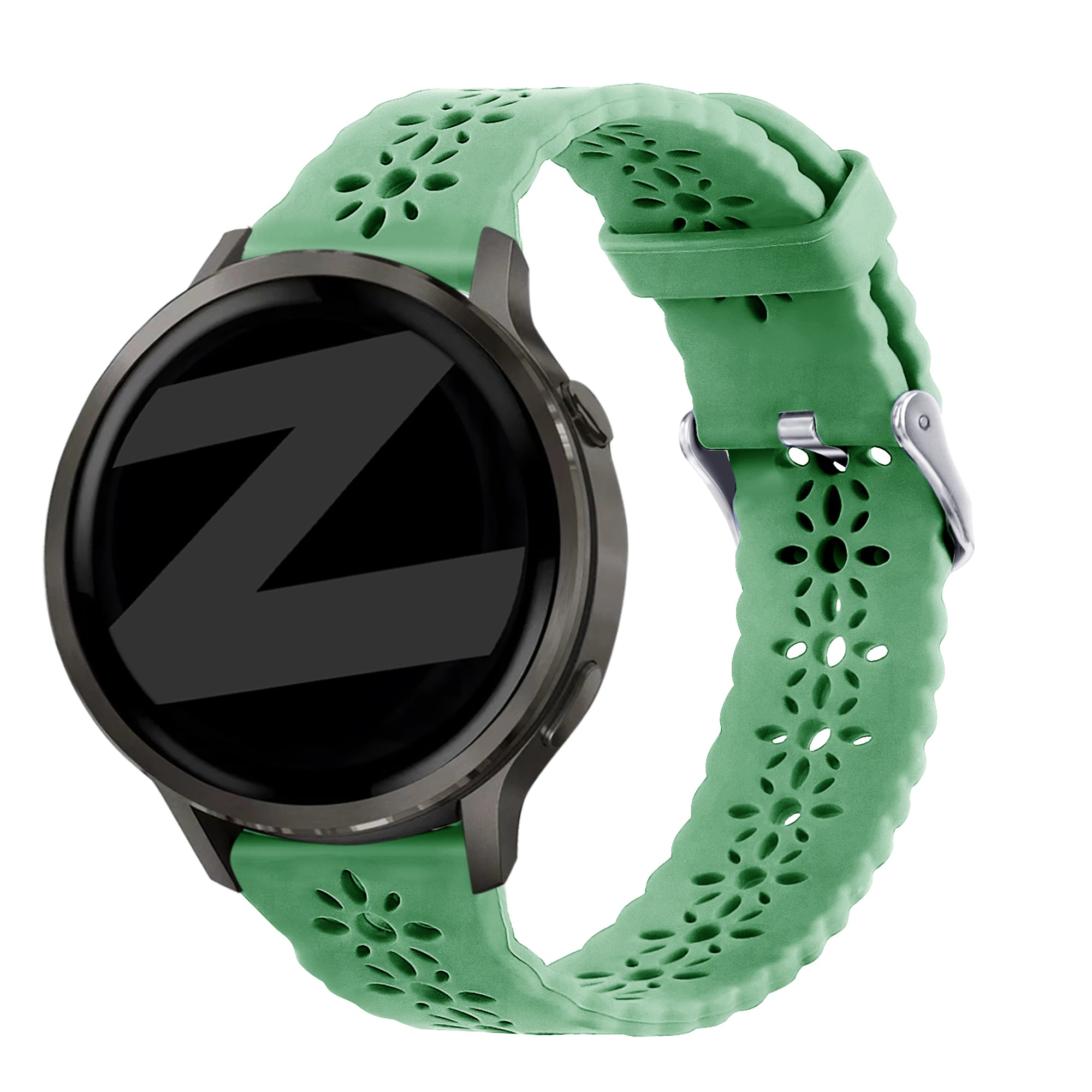 Bandz Garmin Forerunner 645 Silicone Strap 'Lace' (Light Green)