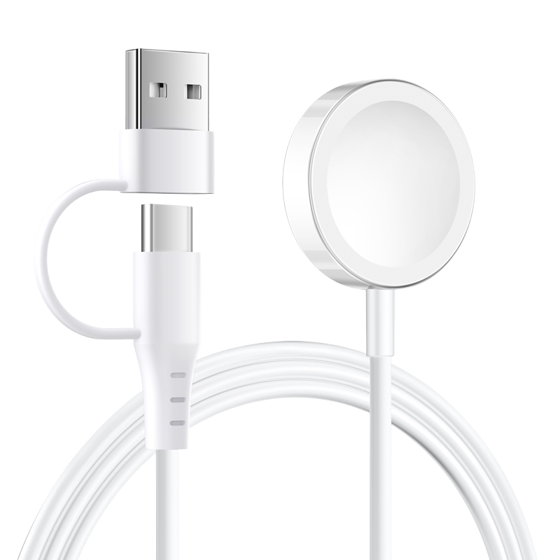 Strap-it USB-A & C 2in1 PVC Apple Watch Charger