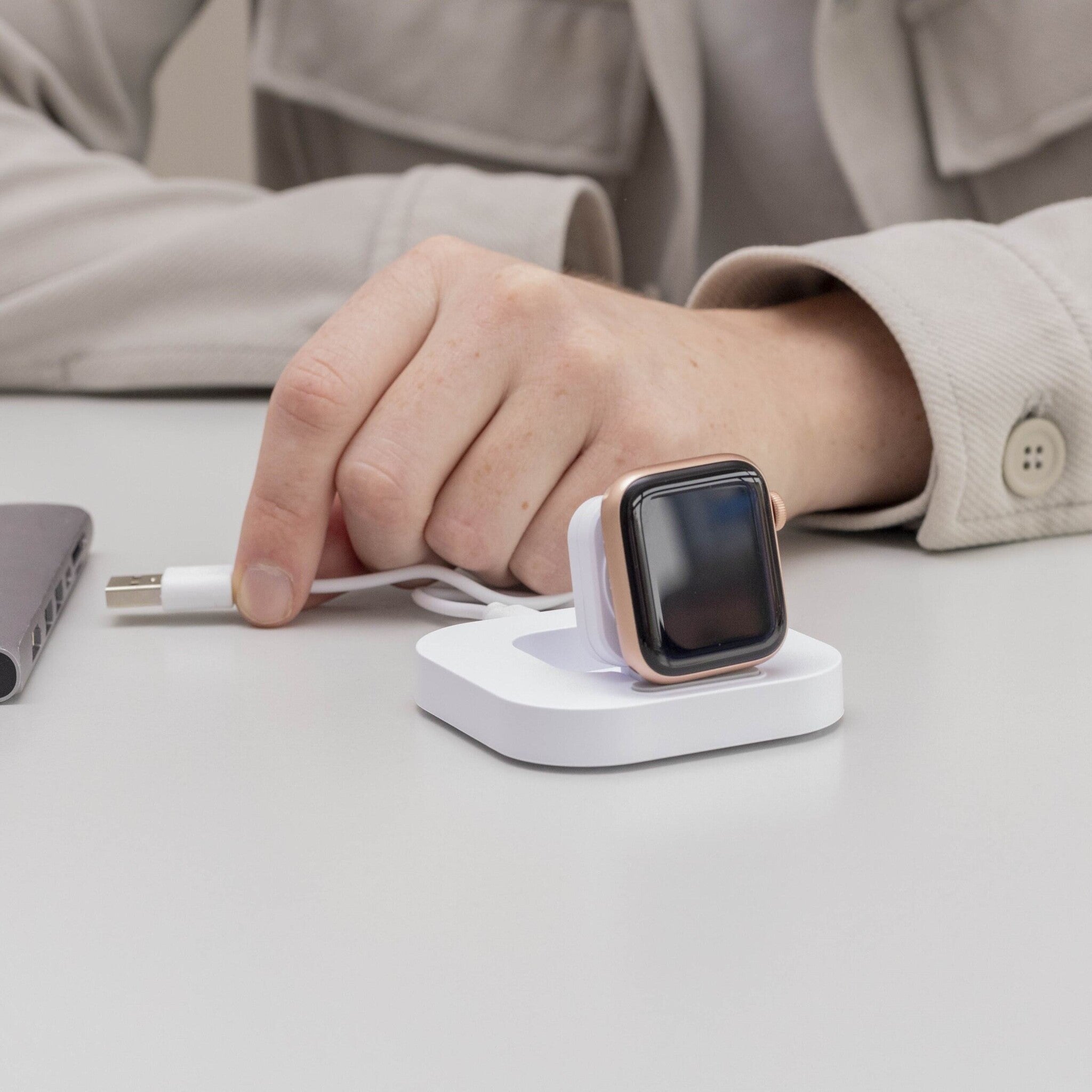 Apple Watch Portable Mini Ladegerät (Weiß)