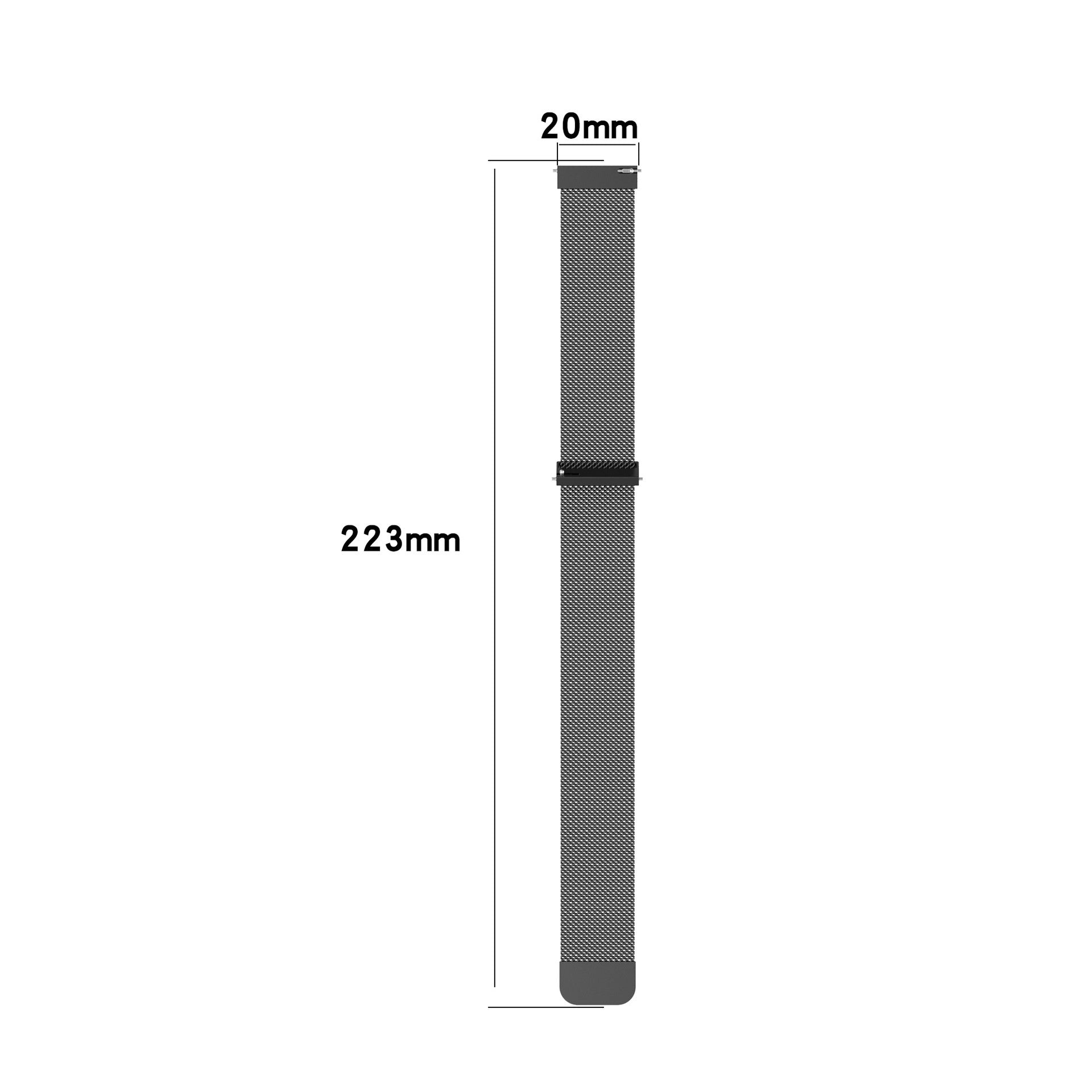 Garmin Approach S40 Milanese Armband (Schwarz)