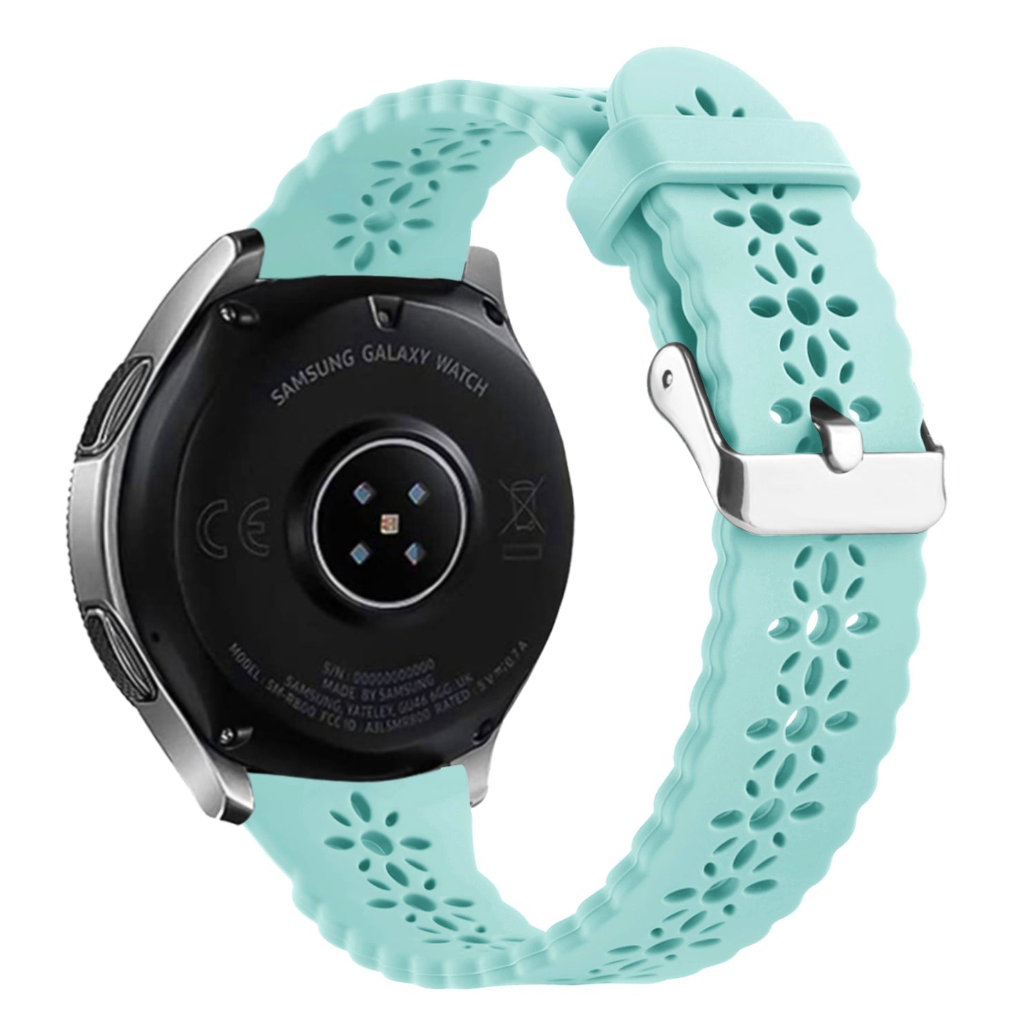 Amazfit GTS 4 Patterned Silicone Strap (Blue Sea Green)