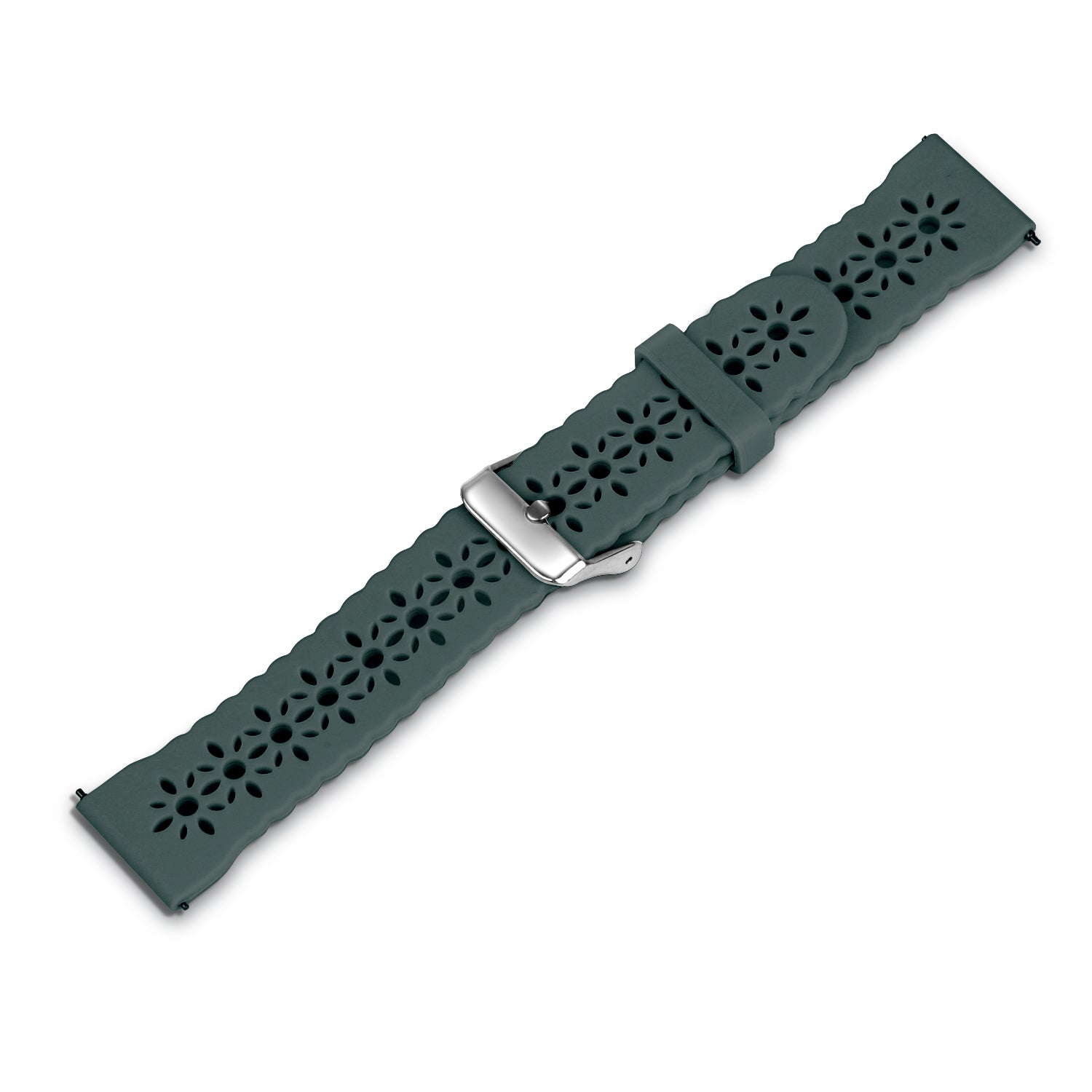 Coros Pace 2 Patterned Silicone Strap (Viridian)