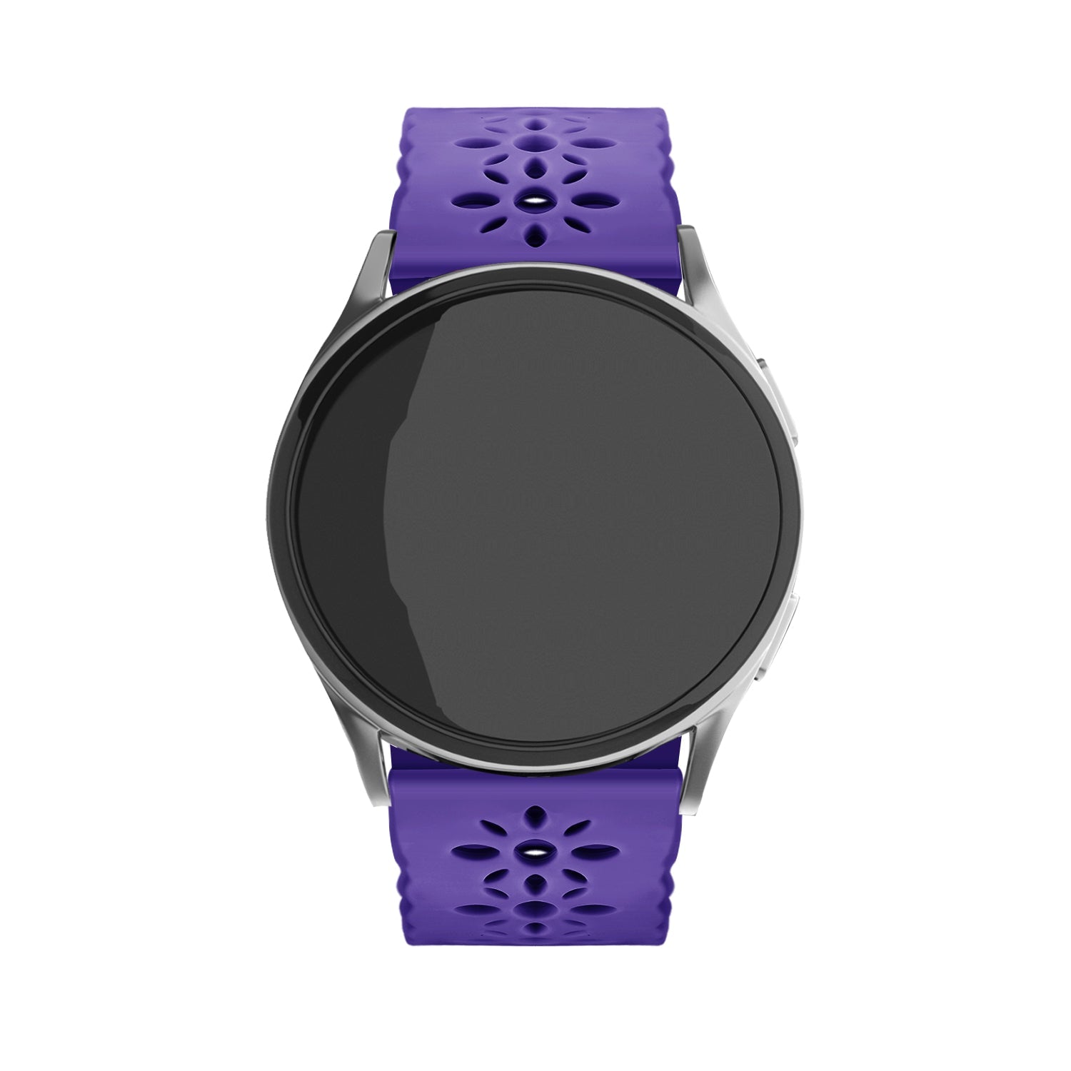 Amazfit Active Patterned Silicone Strap (Dark Purple)