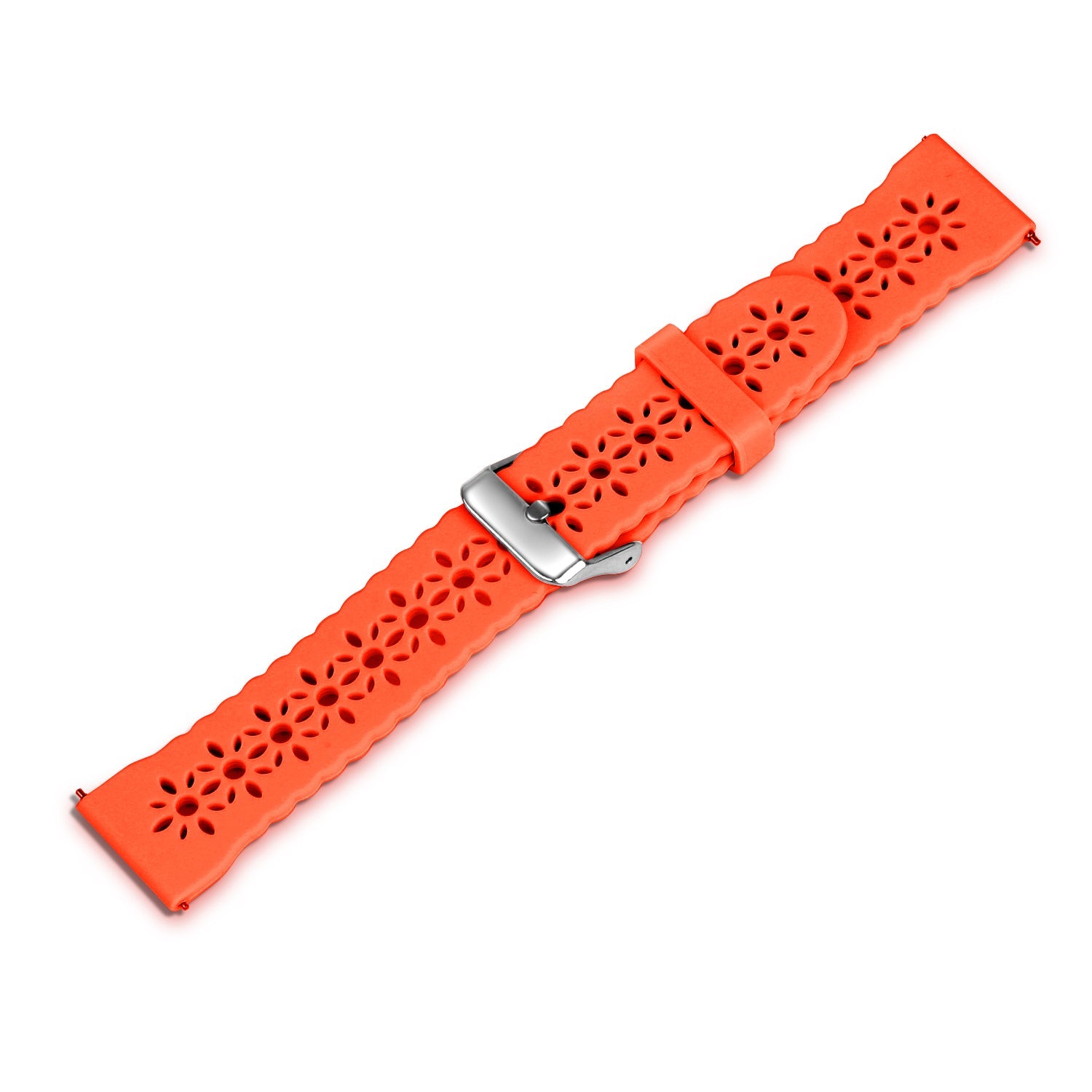 Coros Apex 42mm Patterned Silicone Strap (Orange)
