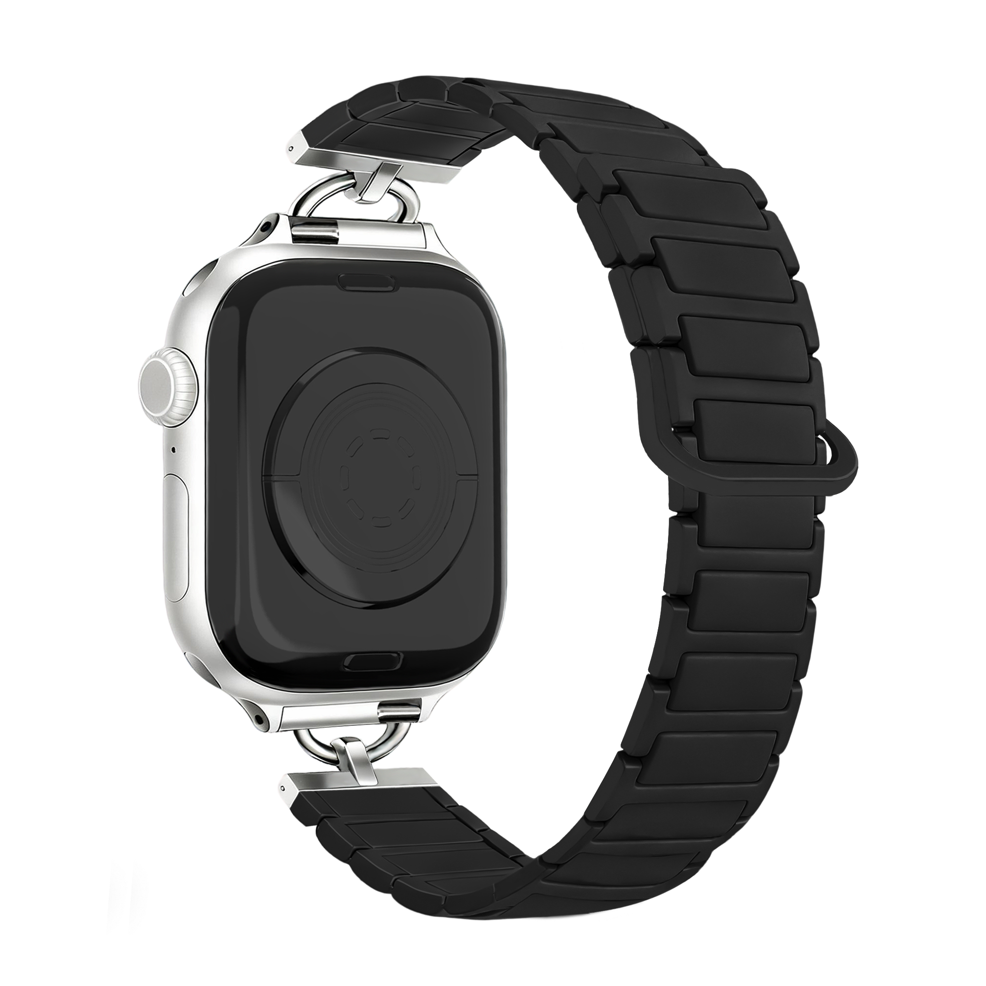 Bandz Apple Watch Magnetic Silicone Strap 'Slim' (Black)