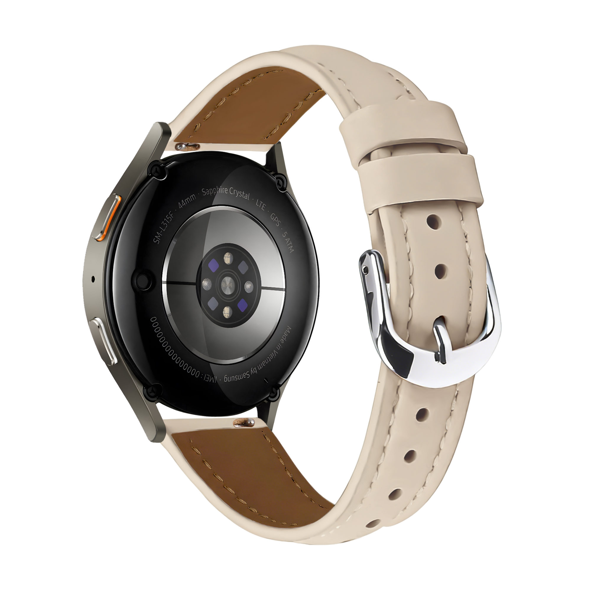 Correa cuero 'ajuste fino' Amazfit Bip U (Pro) (beige)