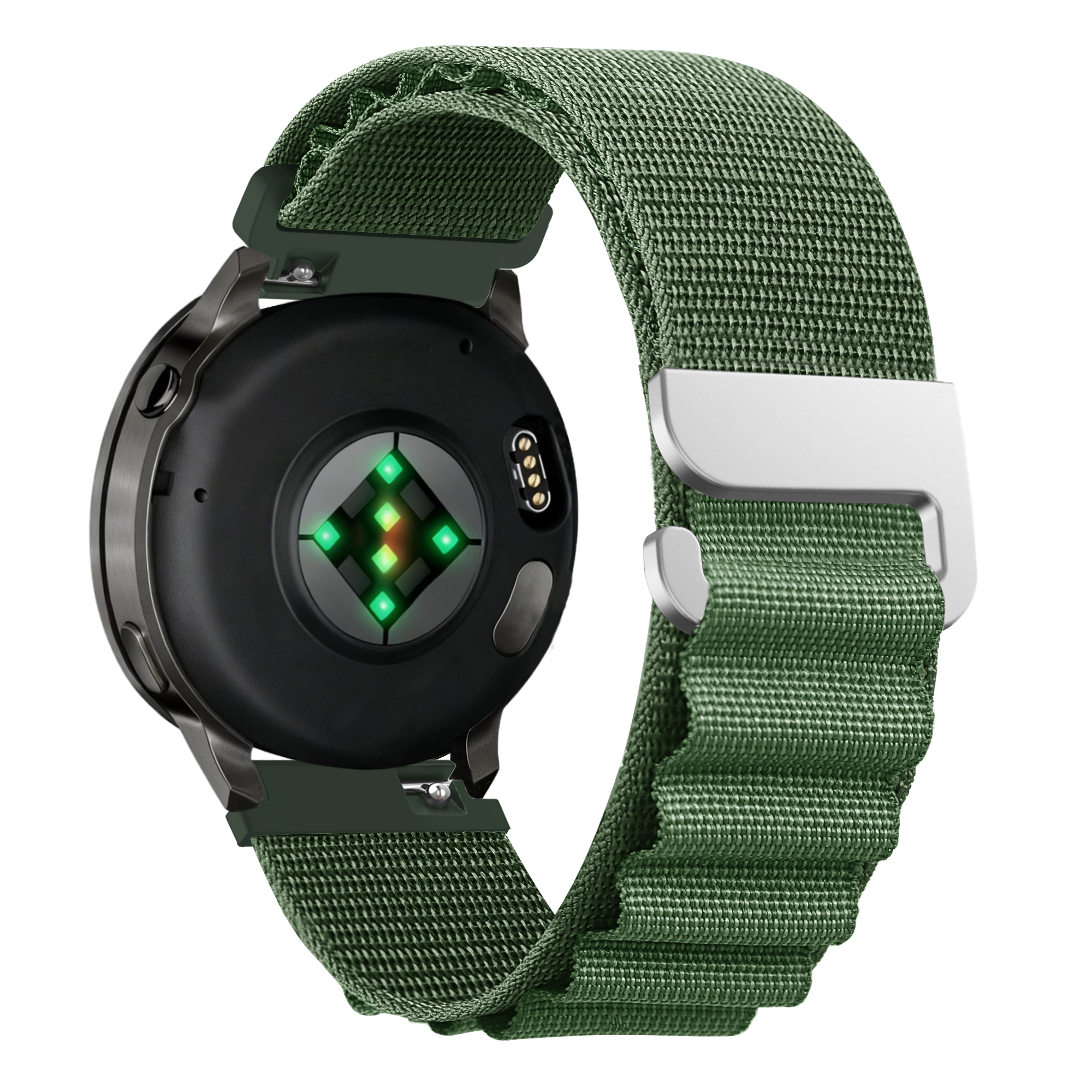 Bandz Correa nylon Alpine Garmin Vivomove HR (verde)