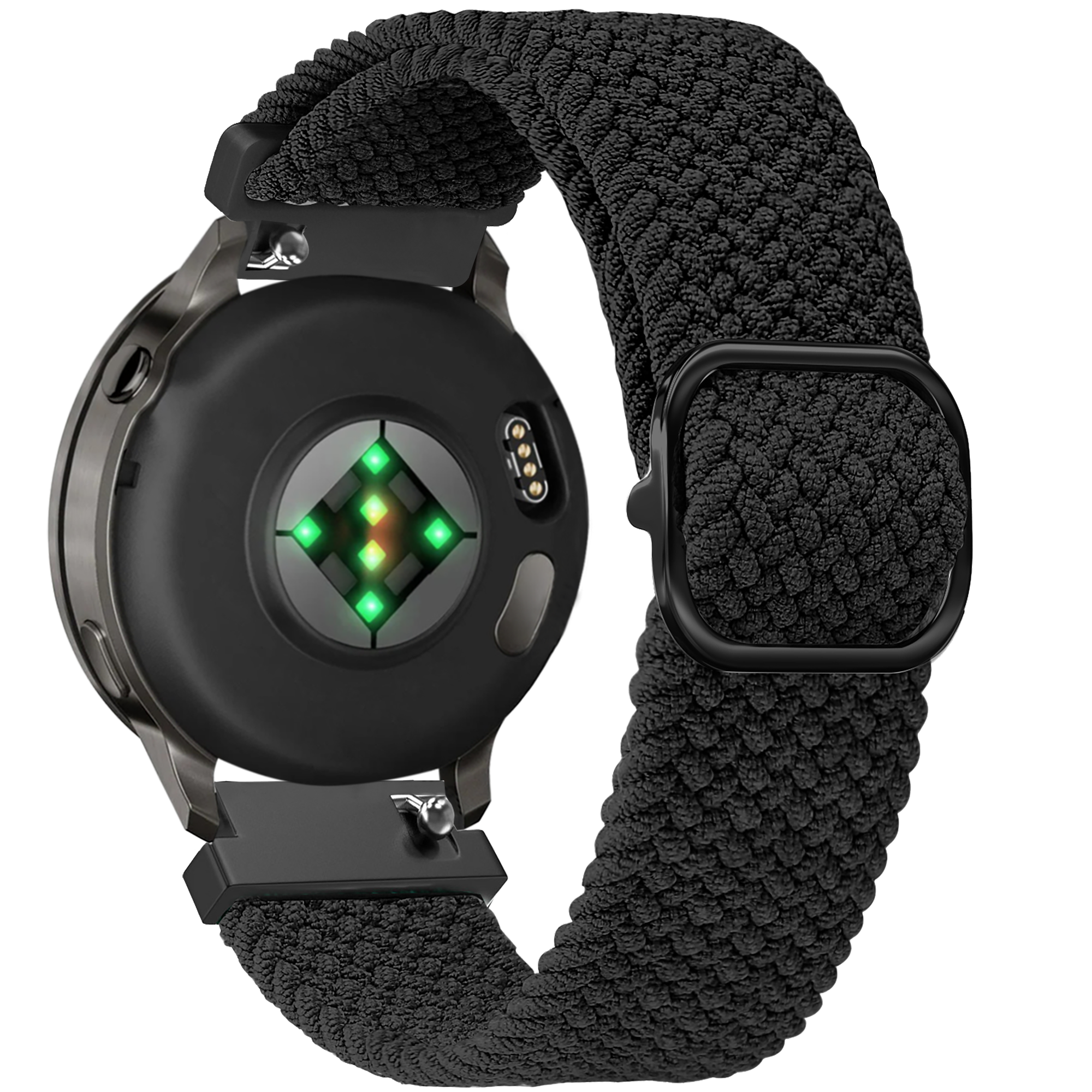 Bandz Garmin Vivoactive 4s Adjustable Braided Strap (Black)