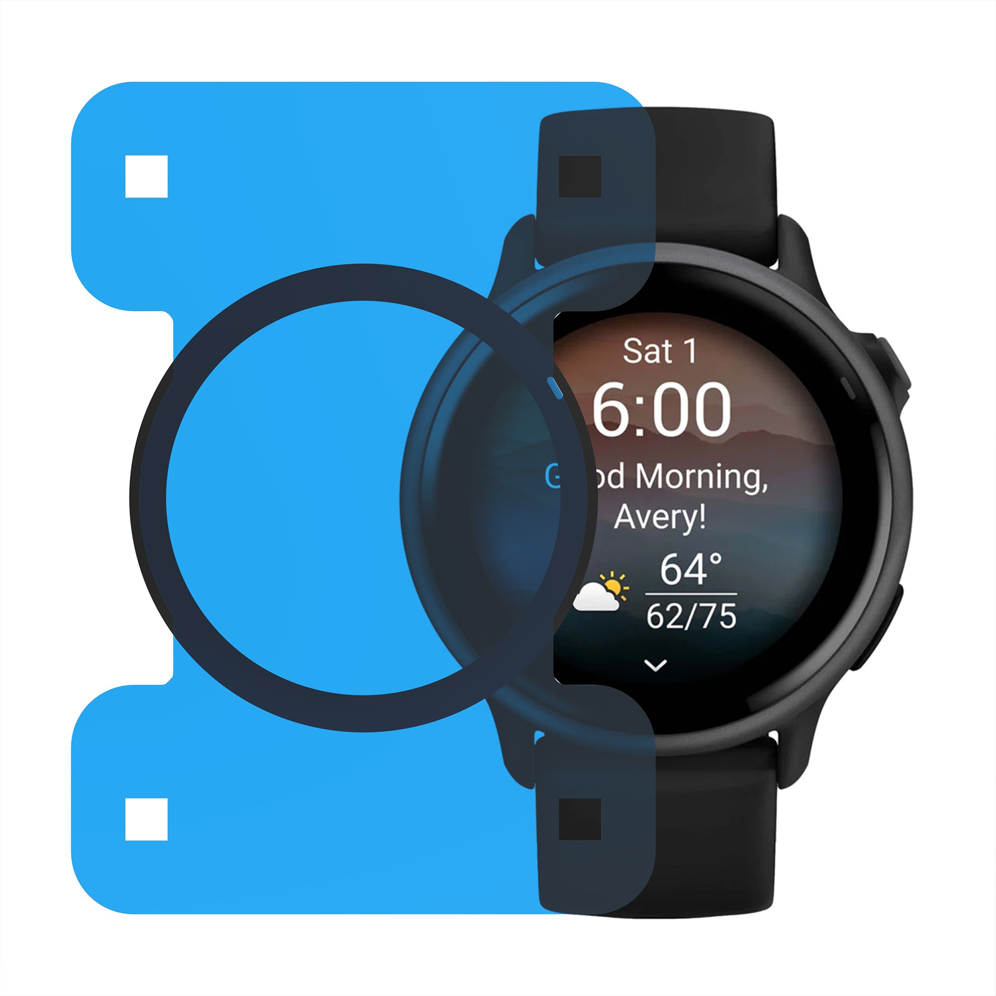 Screenprotector with One-Click Tool - Garmin Vivoactive 6