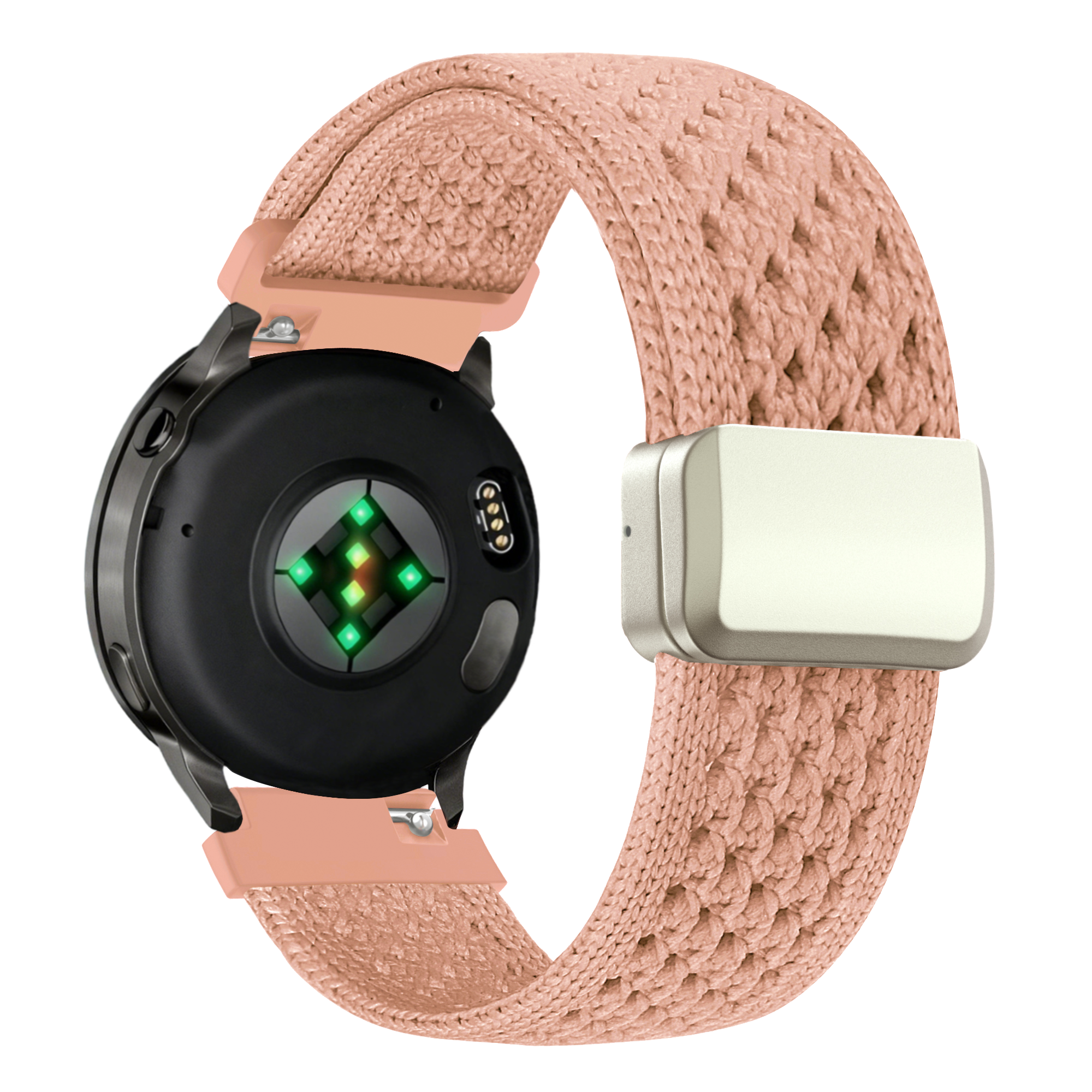 Bandz Garmin Venu 2s Vintage Nylon Strap (Antique Pink)