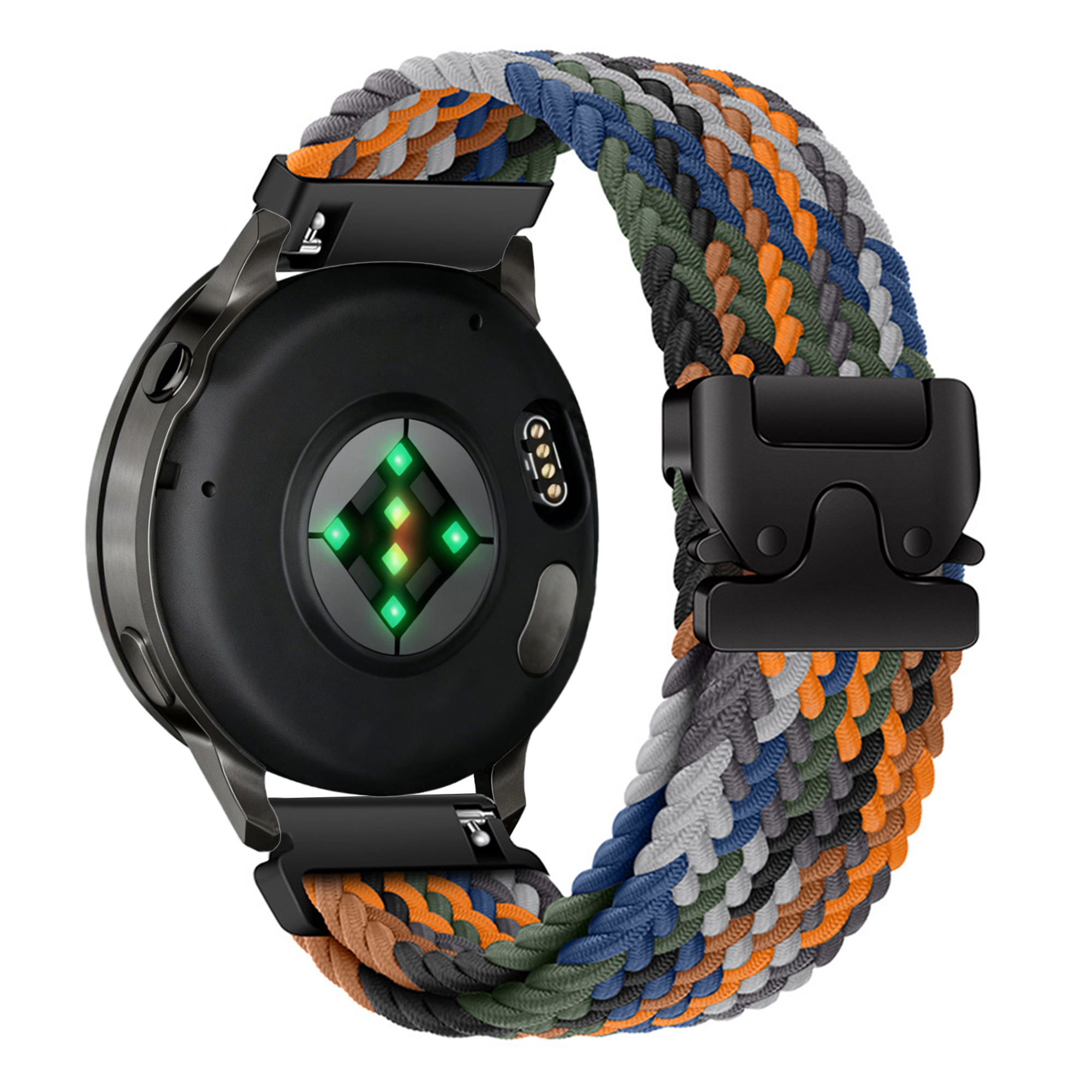 Bandz Garmin Vivoactive 4s Braided Strap 'Parachute' (Multicolour)