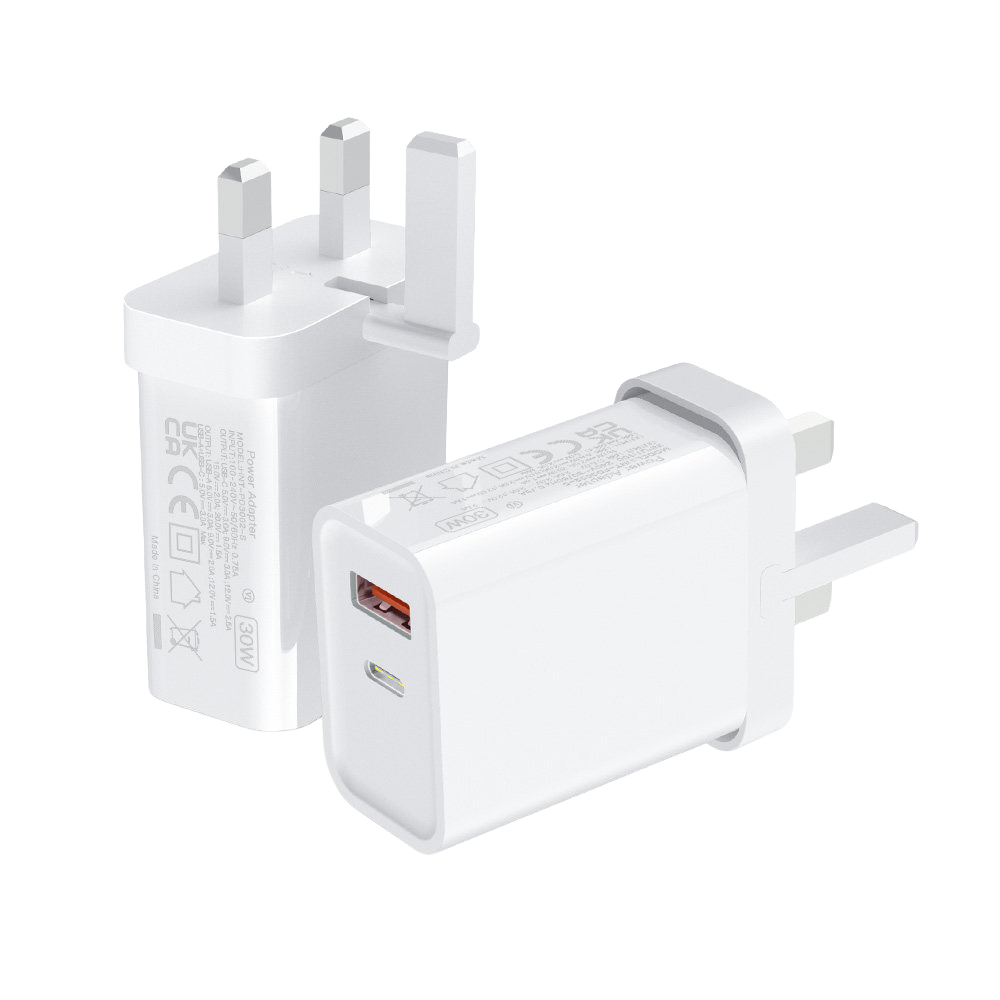 30W USB-A/C Telescopic Fast Charge Adapter