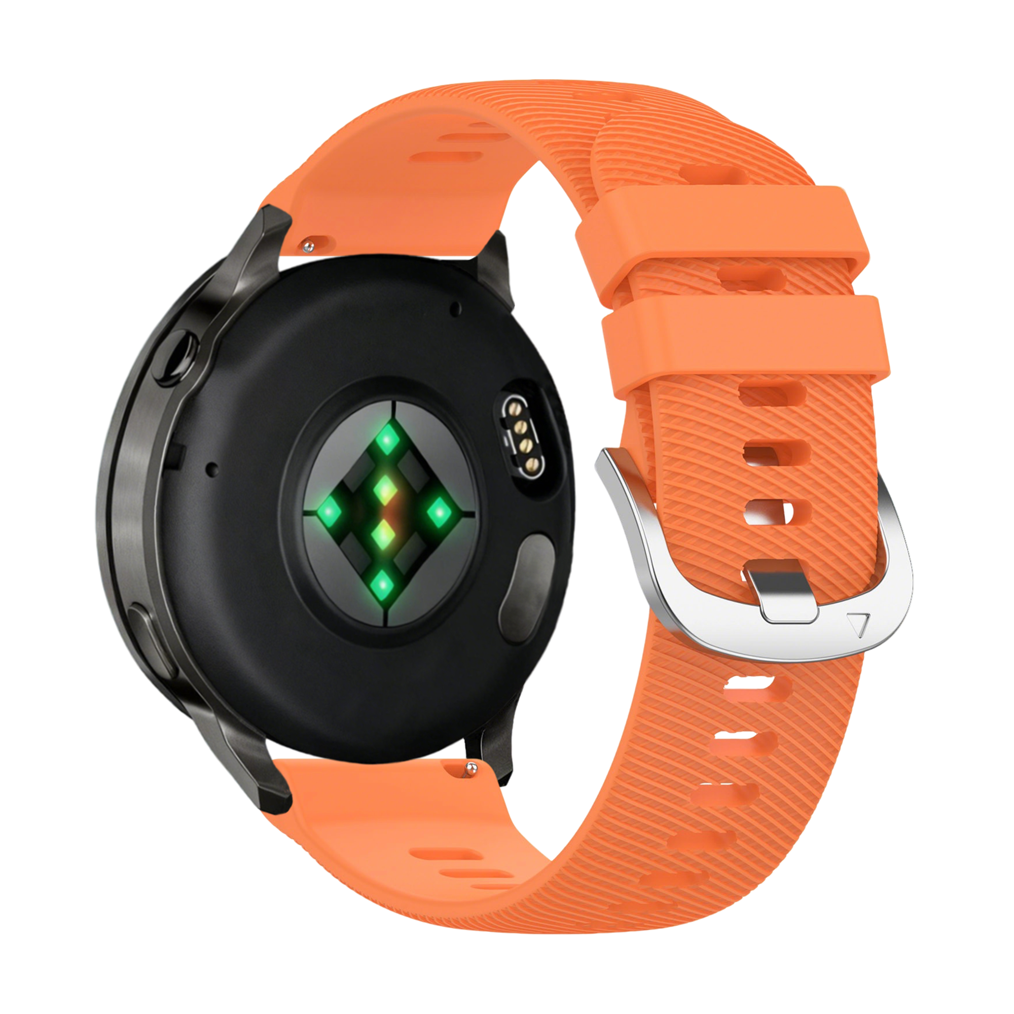 Bandz Garmin Forerunner 265s Silicone Strap 'Deluxe' (Orange)