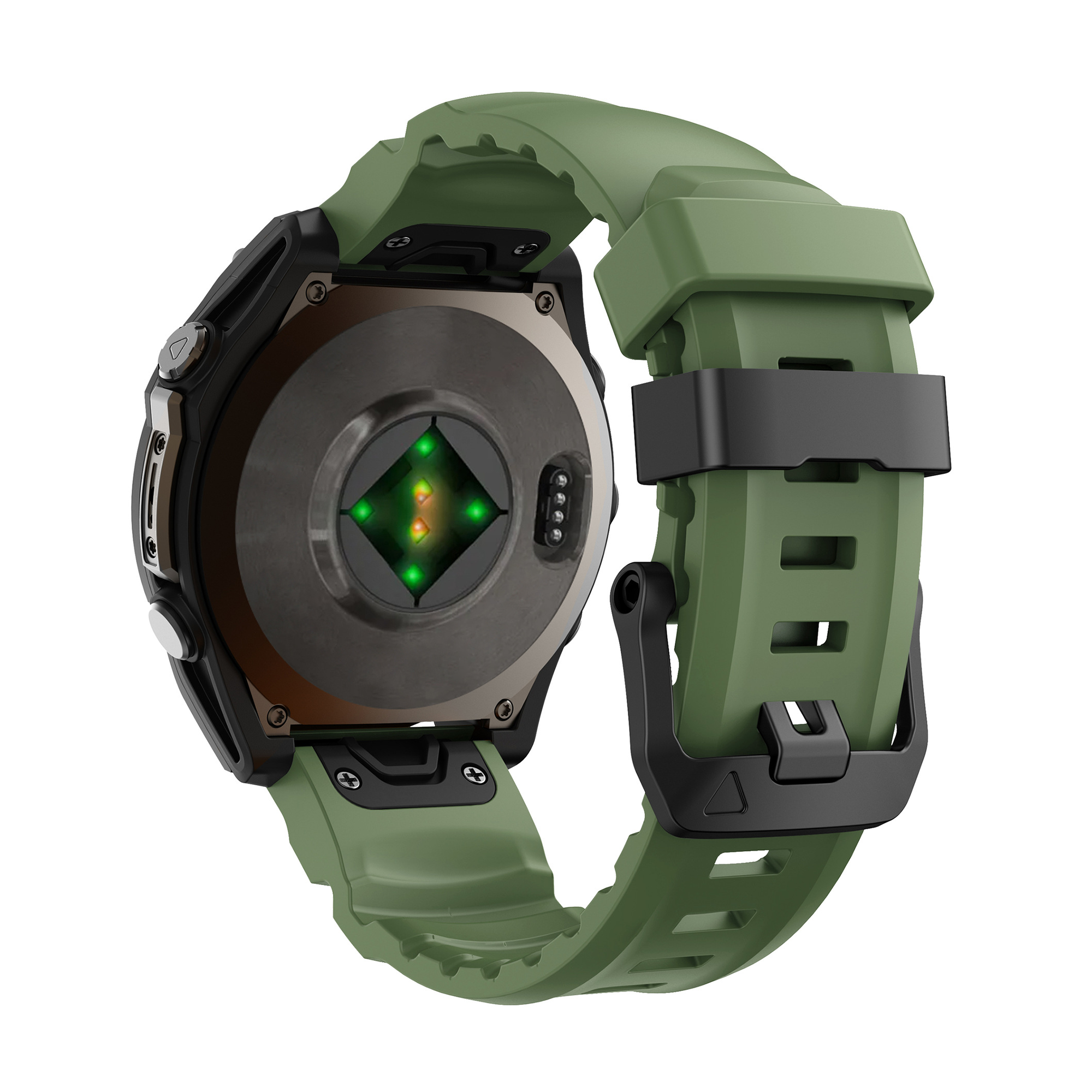 Garmin Forerunner 945 Trail Silicone Strap (Dark Green)