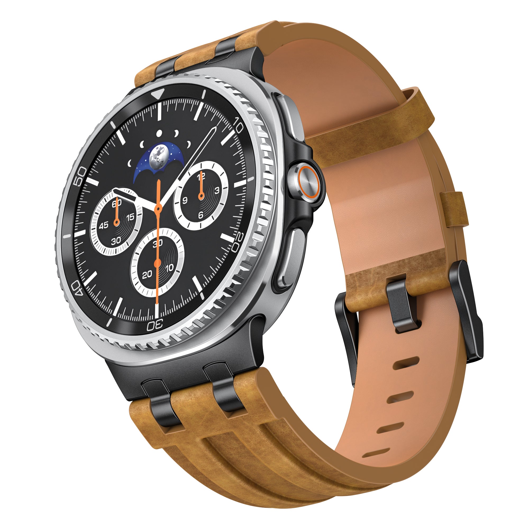Samsung Galaxy Watch 8 - 40mm Solid Leather Strap (Brown)
